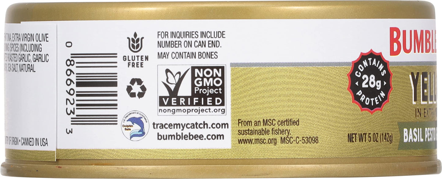 Bumble Bee Prime Atlantic Salmon, 5 oz Can - Premium Salmon - 24g Protein per Serving - Gluten Free & Kosher