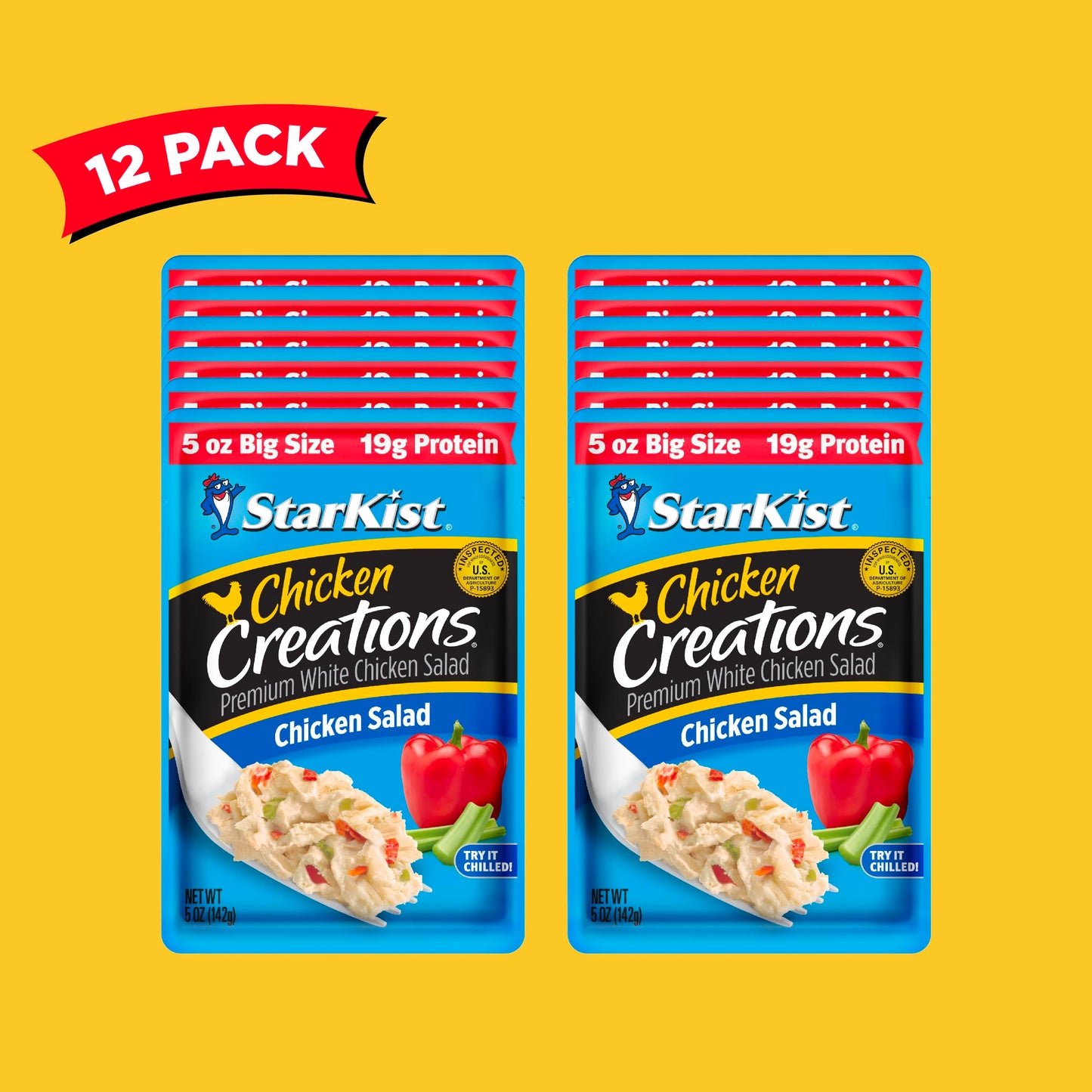 StarKist Chicken Creations, Chicken Salad, 2.6 oz Pouch (Pack of 12)