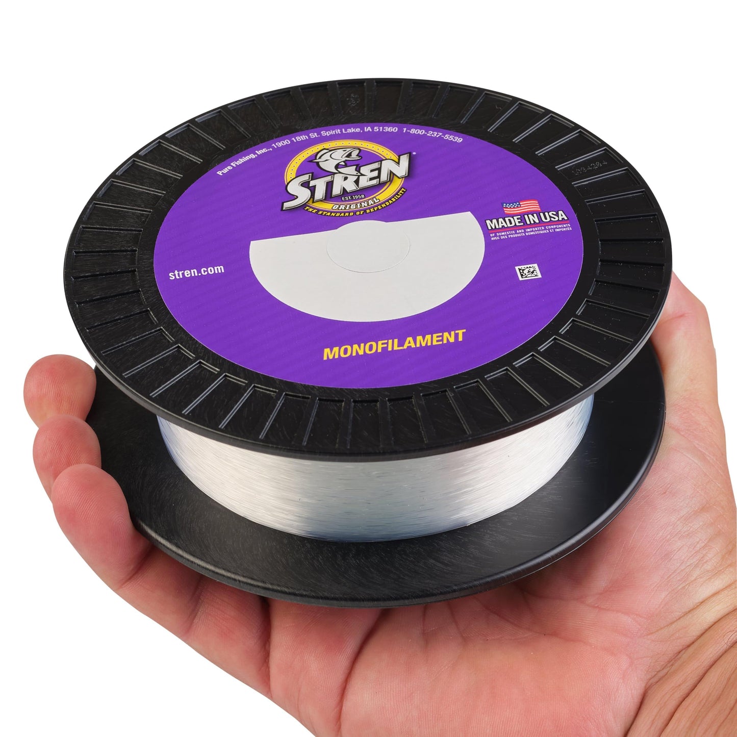 Stren Original Monofilament Fishing Line, Clear/Blue Fluorescent, 12lb | 5.4kg, Suitable for Freshwater Environments