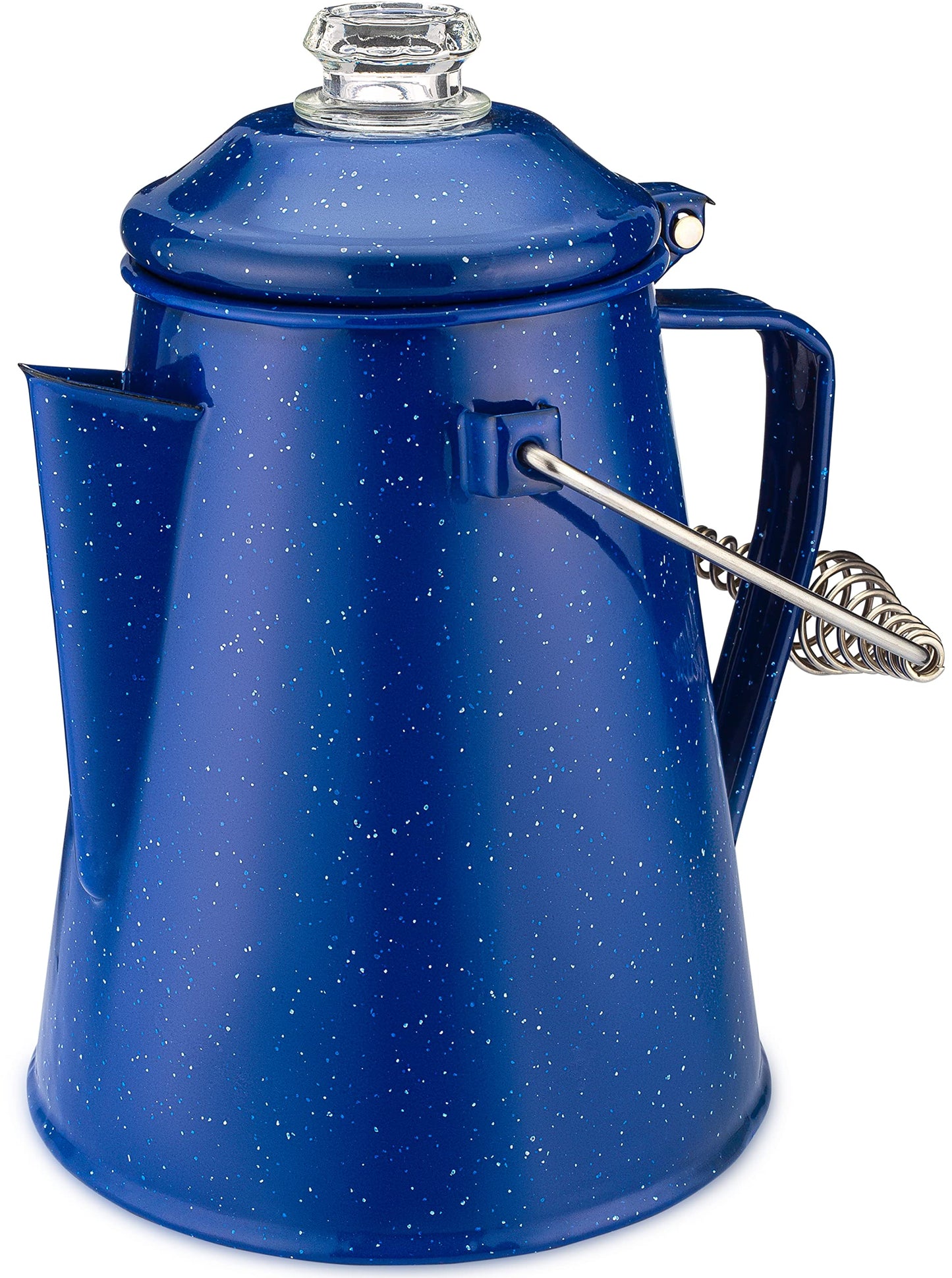 COLETTI Classic Percolator Coffee Pot — Coffee Percolator, Camping Kettle – The Original Camping Coffee Pot, Now Modernized – For Campsite Brewmasters Everywhere [Black Enamel, 12 Cup]