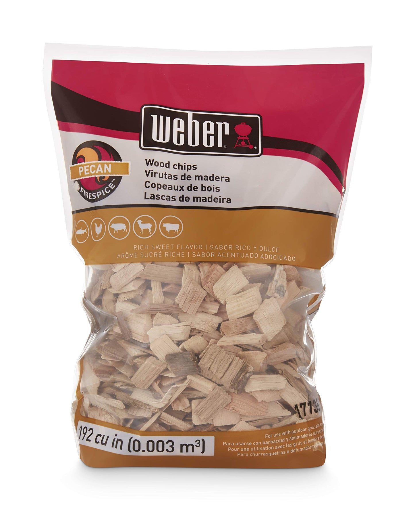 Weber Apple Wood Chips, for Grilling and Smoking, 192 Cu. in