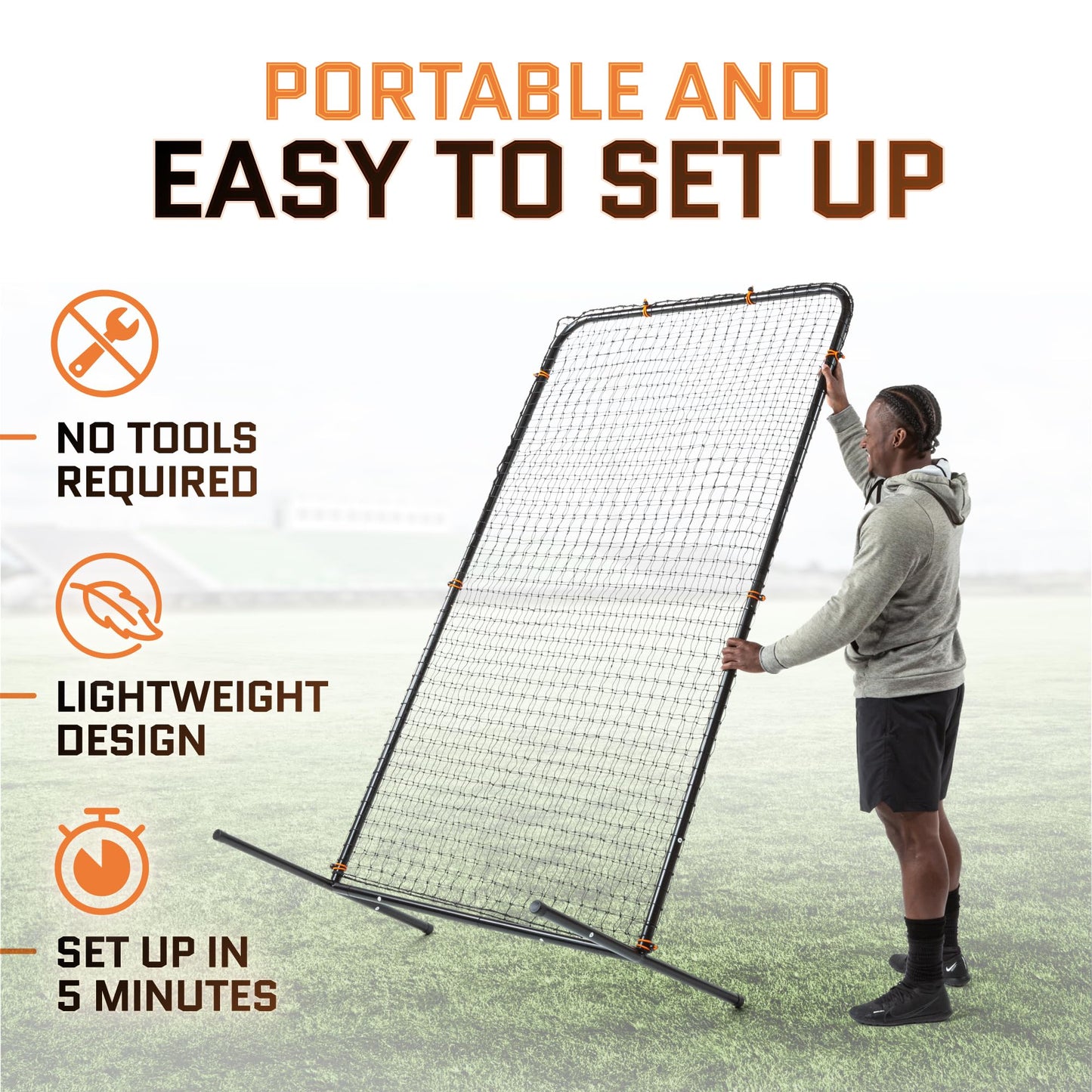 Baseball Net for Batting Cage | 7 x 4 Feet Pitching Screen Softball Pitching Net Baseball Pitching Net Body Protector for Back Drive Lines Beisbol