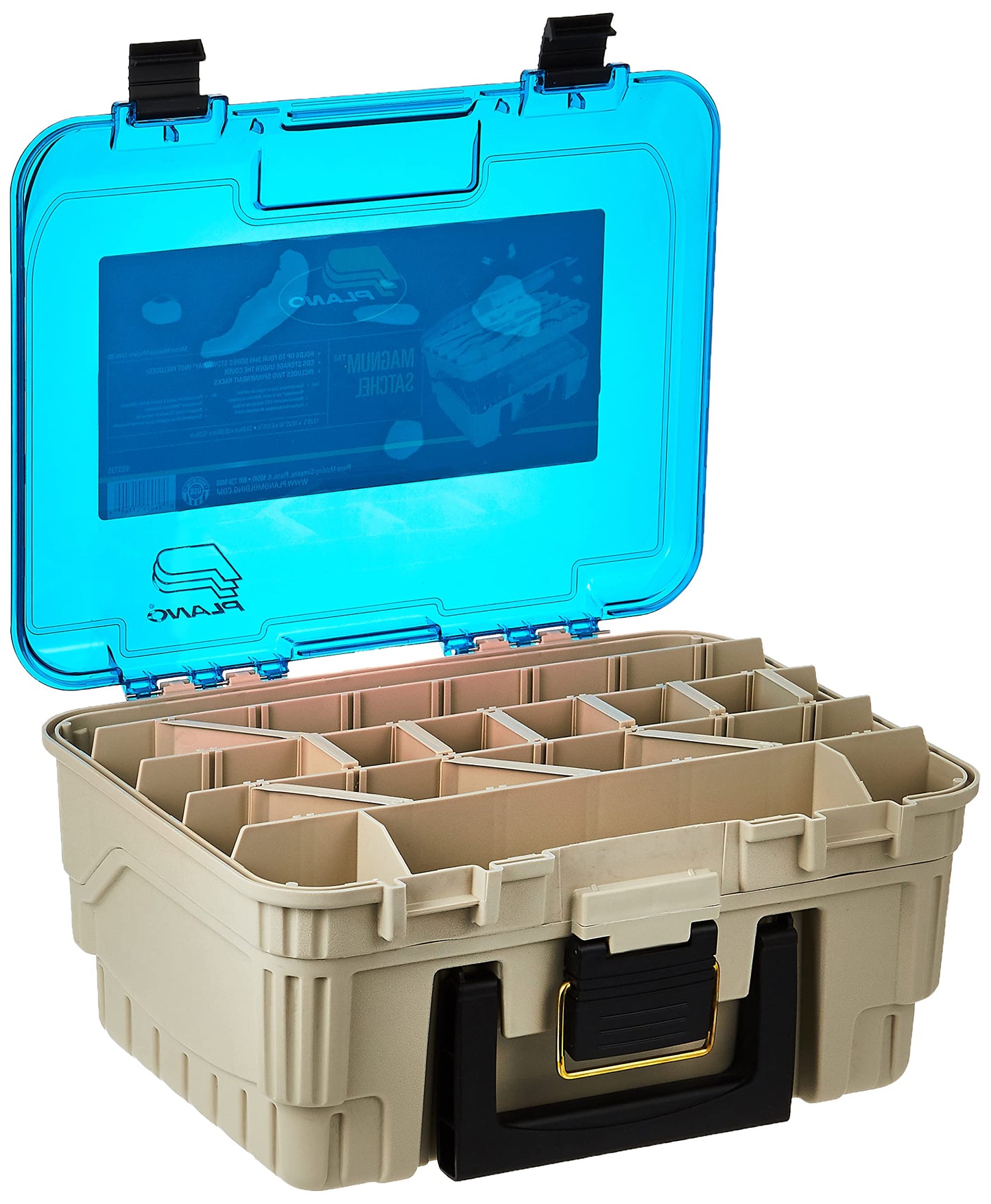 Plano 1349-00 Two Level Magnum 3449 Tackle Box, Sandstone/Blue, One Size