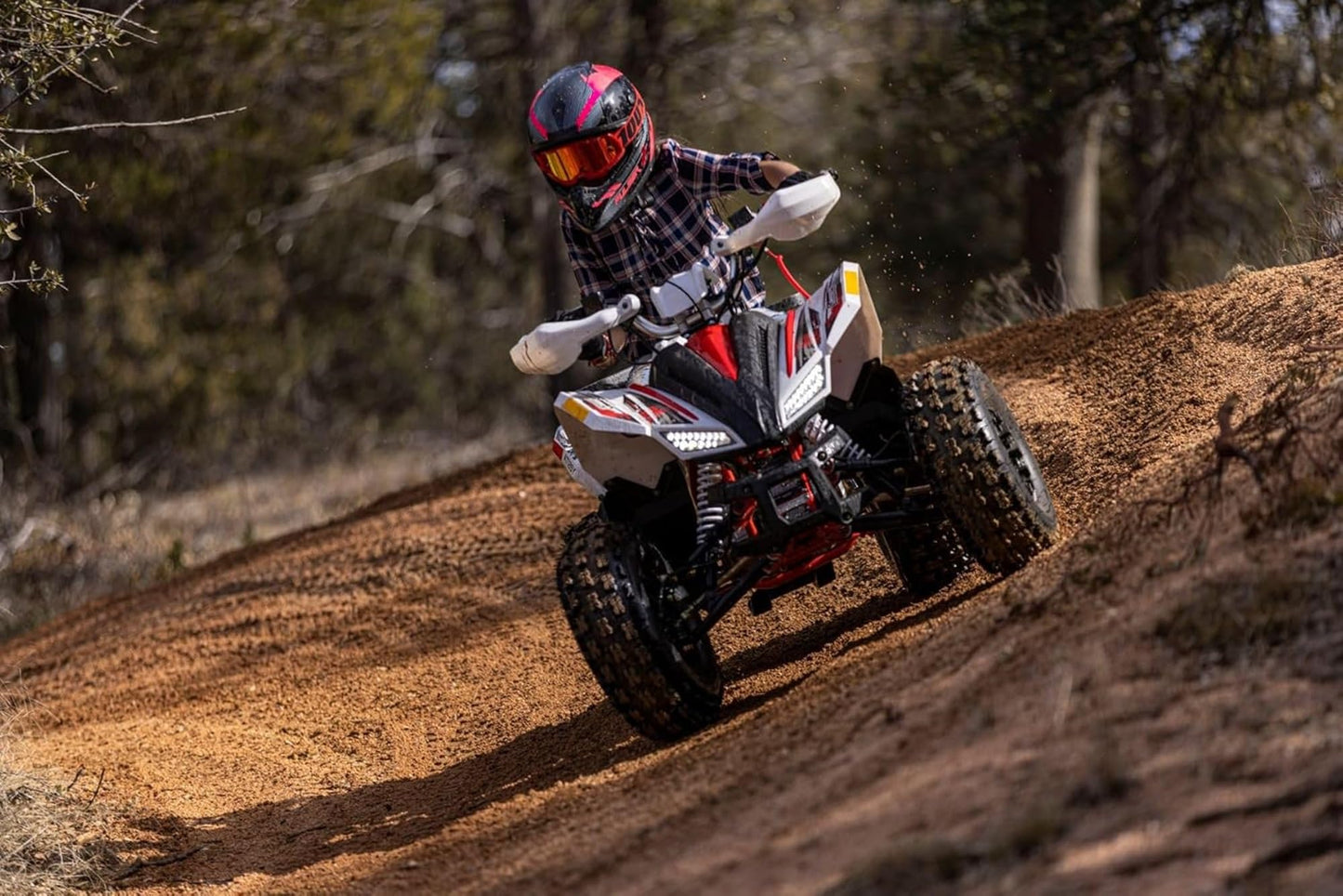 Coleman Powersports AT125Y 120cc Gas Powered Youth ATV, Hydraulic Disc Brakes, Independent Suspension, 175 lbs Maximum Load, Heavy-Duty Off-Road Utility Vehicle