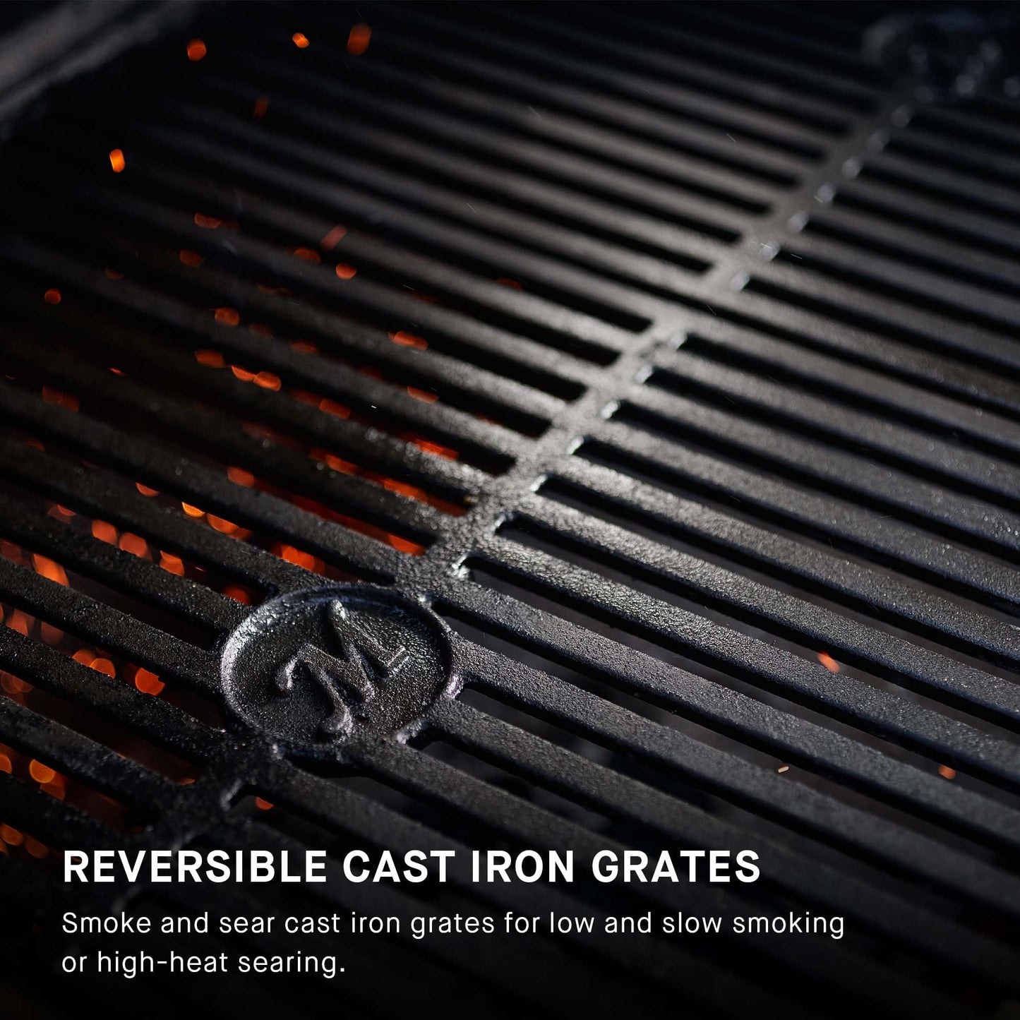 Masterbuilt® Gravity Series® 600 Digital Charcoal Grill and Smoker,WiFi Technology, GravityFed™ Charcoal Hopper, 600 Cooking Sq. Inches, Reversible Smoke&Sear Cast Iron Grates, Black, Model MB20041023