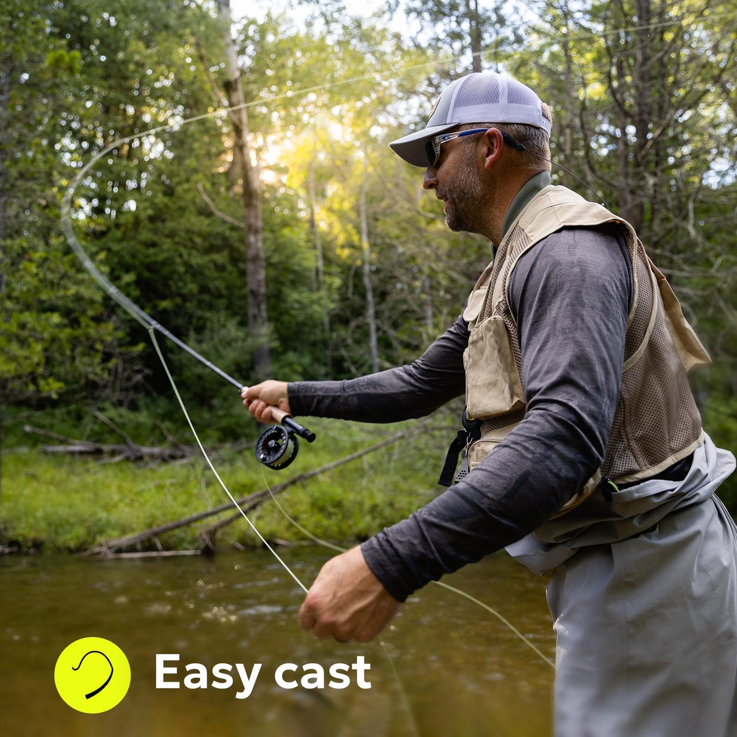 SF Fly Fishing Line with Welded Loop Weight Forward Floating Fly Line WF5F 90FT