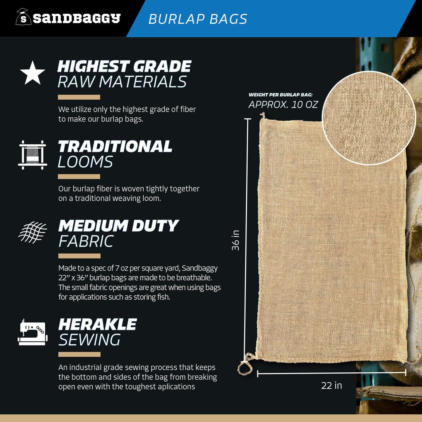 Burlap Bags for Vegetables & Gardening, 22" X 36"- Jute Sacks Perfect for Kids - Plant Covers - Holds Up to 50lbs - Food Grade (Burlap Sack, 100, Count)