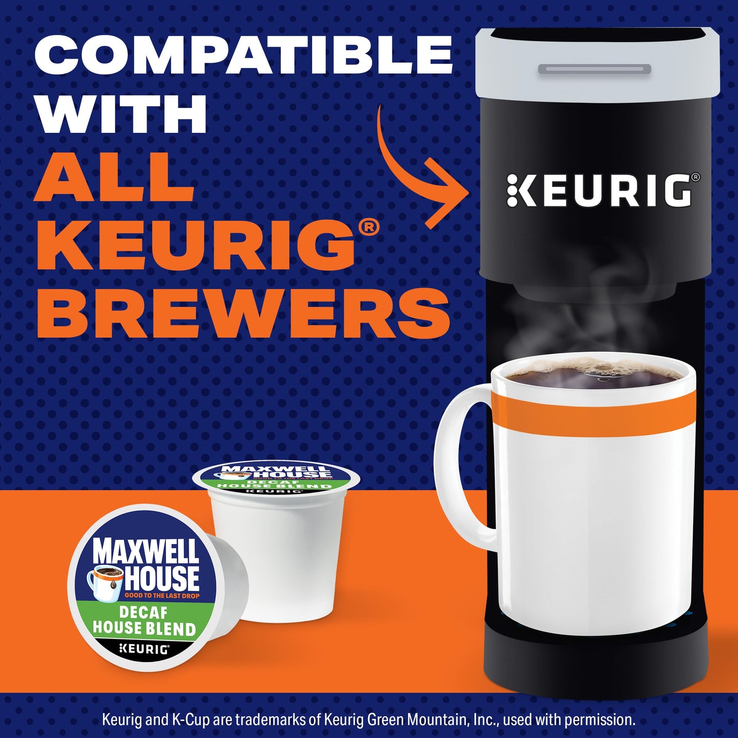 Maxwell House Decaf House Blend Medium Roast K-Cup Coffee Pods, 84 ct Box