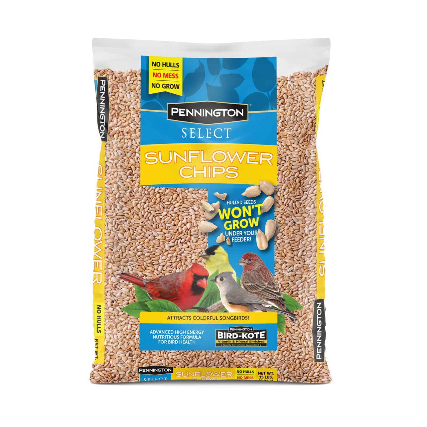 Pennington Pride Songbird Nut & Fruit Blend, Wild Bird Seed for Outside Feeders, Advanced Nutrition Formula for Bird Health, 10-lb. Bag