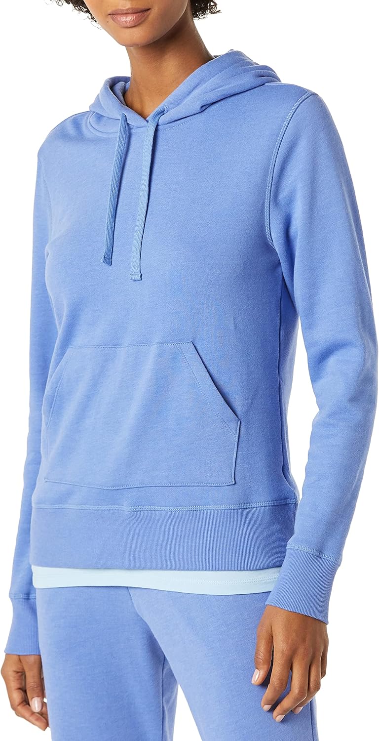 Amazon Essentials Women's Regular-Fit Brushed Back Fleece Pullover Hoodie (Available in Plus Size)