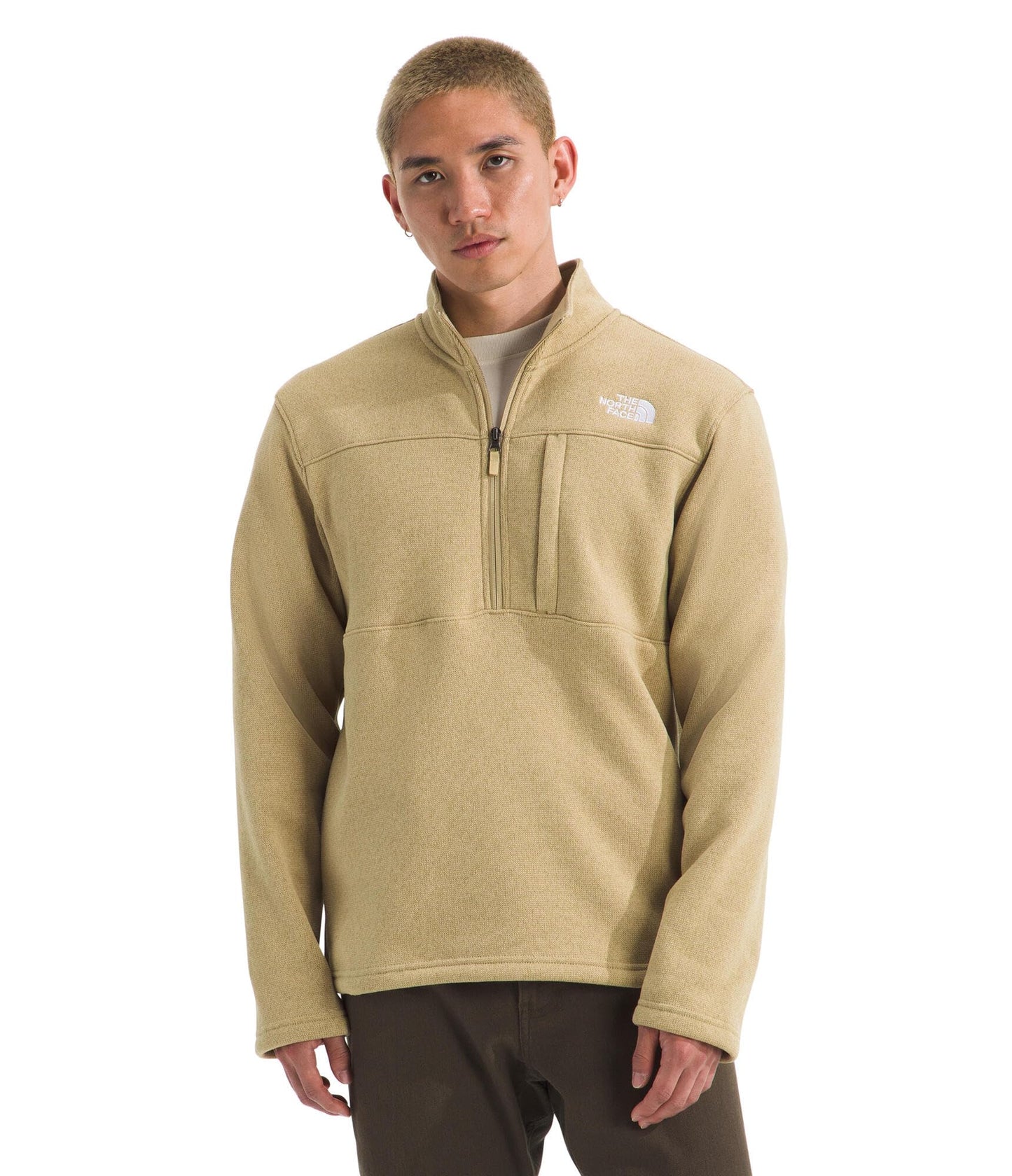 THE NORTH FACE Men's Gordon Lyons Quarter Zip Jacket | Cold Weather Top With Chest Pocket