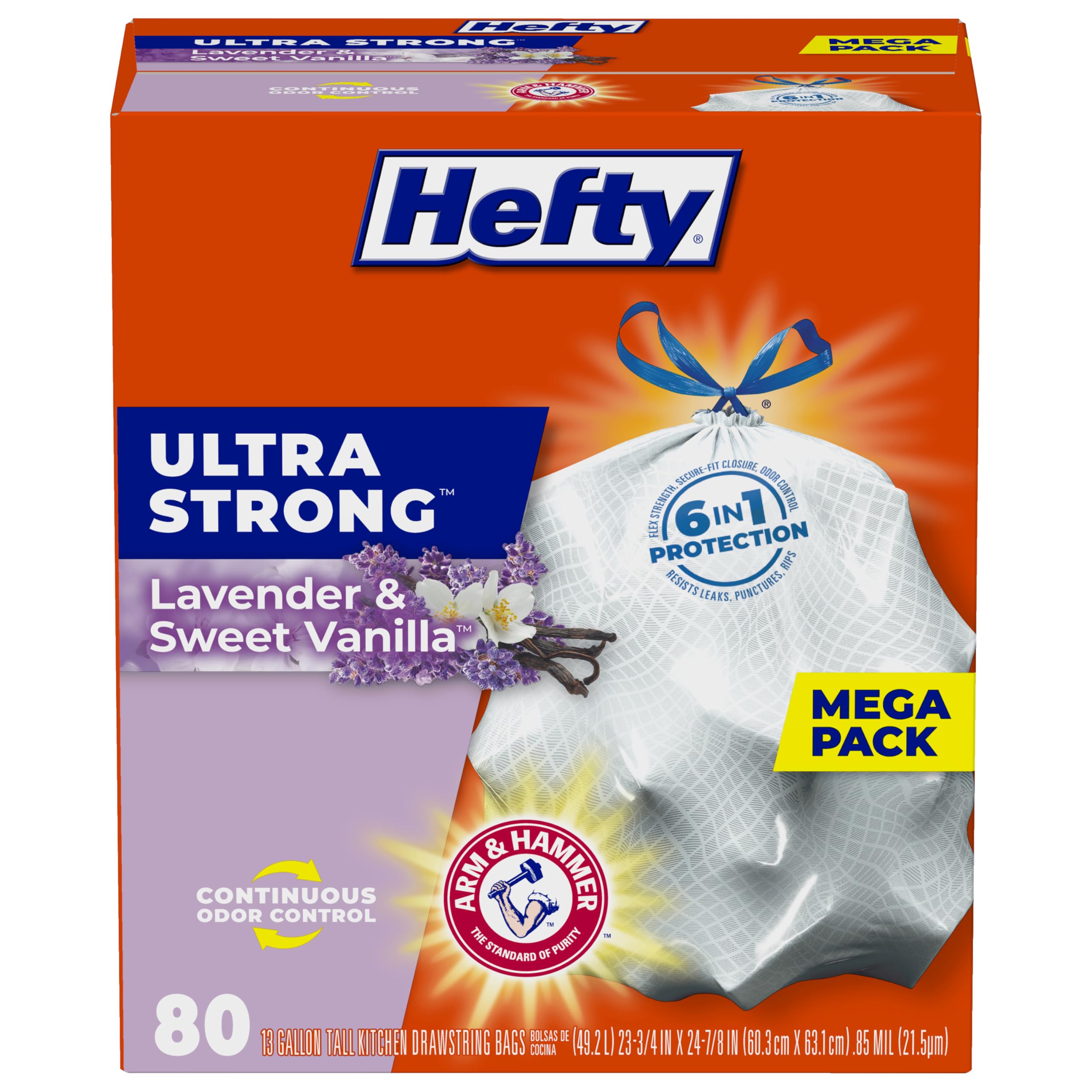 Hefty Ultra Strong Tall Kitchen Trash Bags - Thumbnail 2