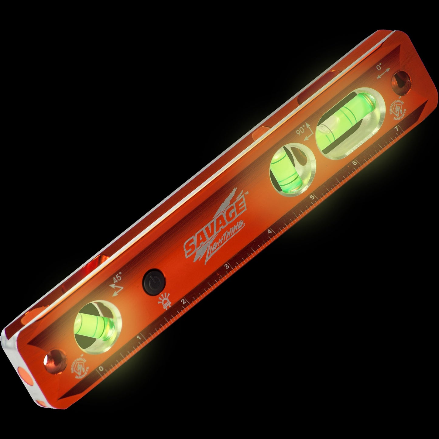 Swanson TL043M 9-Inch Savage Magnetic Torpedo Level, Orange