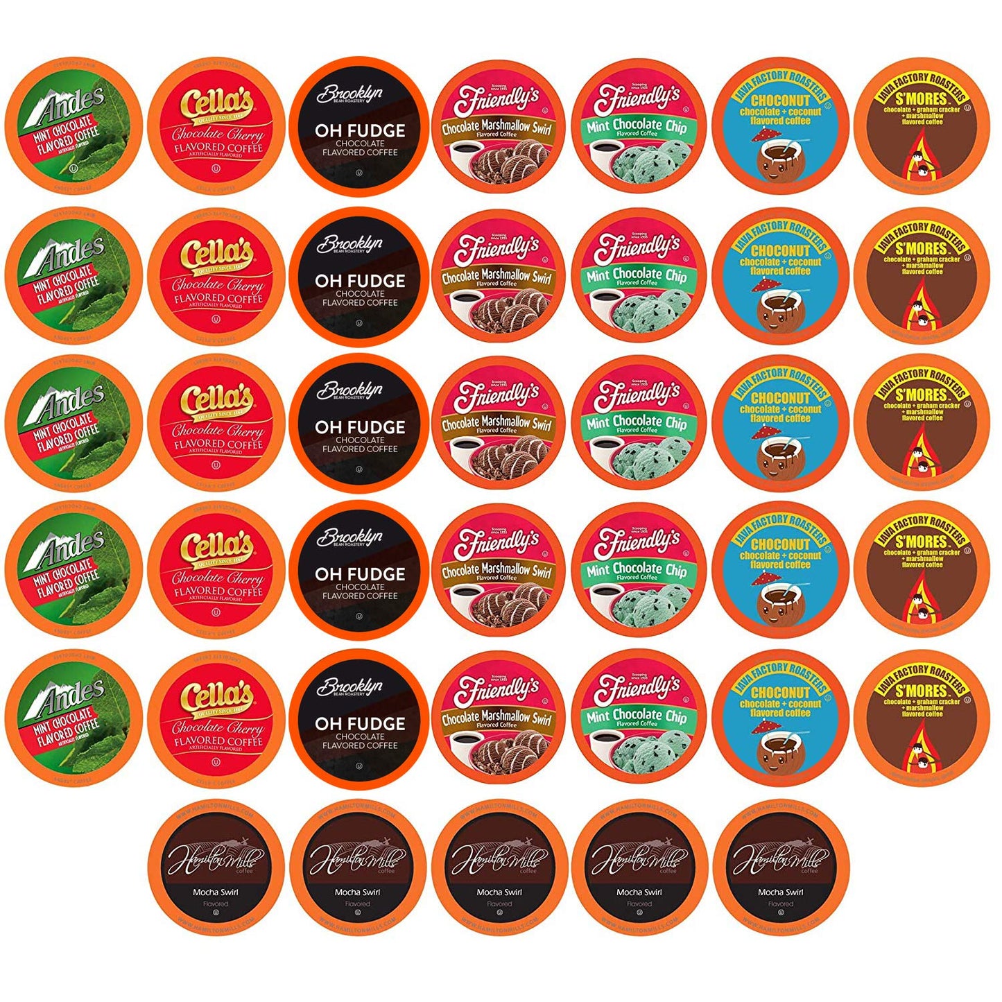Two Rivers Coffee Hot Chocolate Pods Single Serve Cocoa Variety Sampler Pack Compatible with 2.0 Keurig K-Cup Brewers, 40 Count