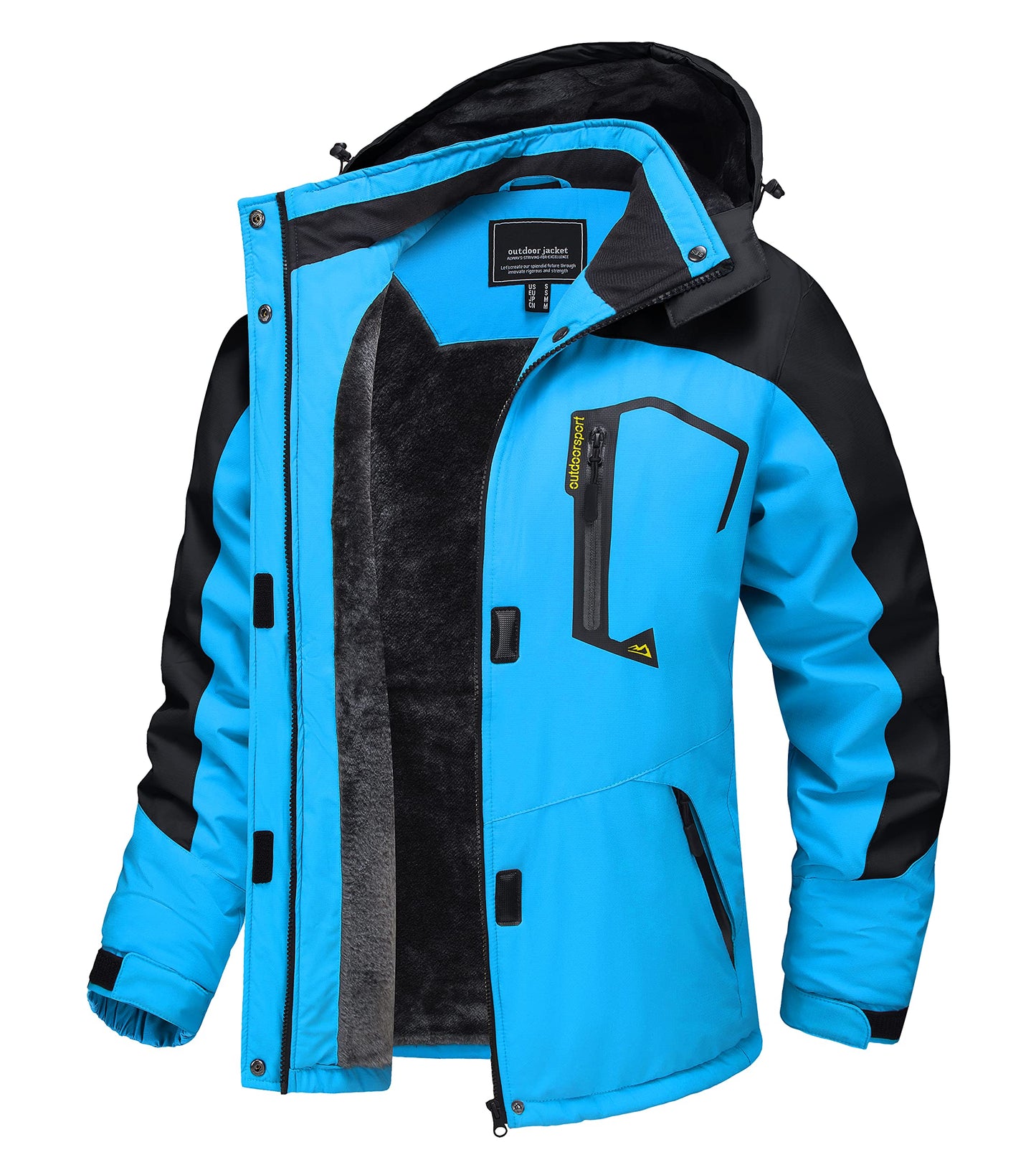 TACVASEN Women's Winter Jacket Waterproof Ski Jacket Hooded Fleece Lined Warm Snow Coat Mountain Windproof Rain Windbreaker