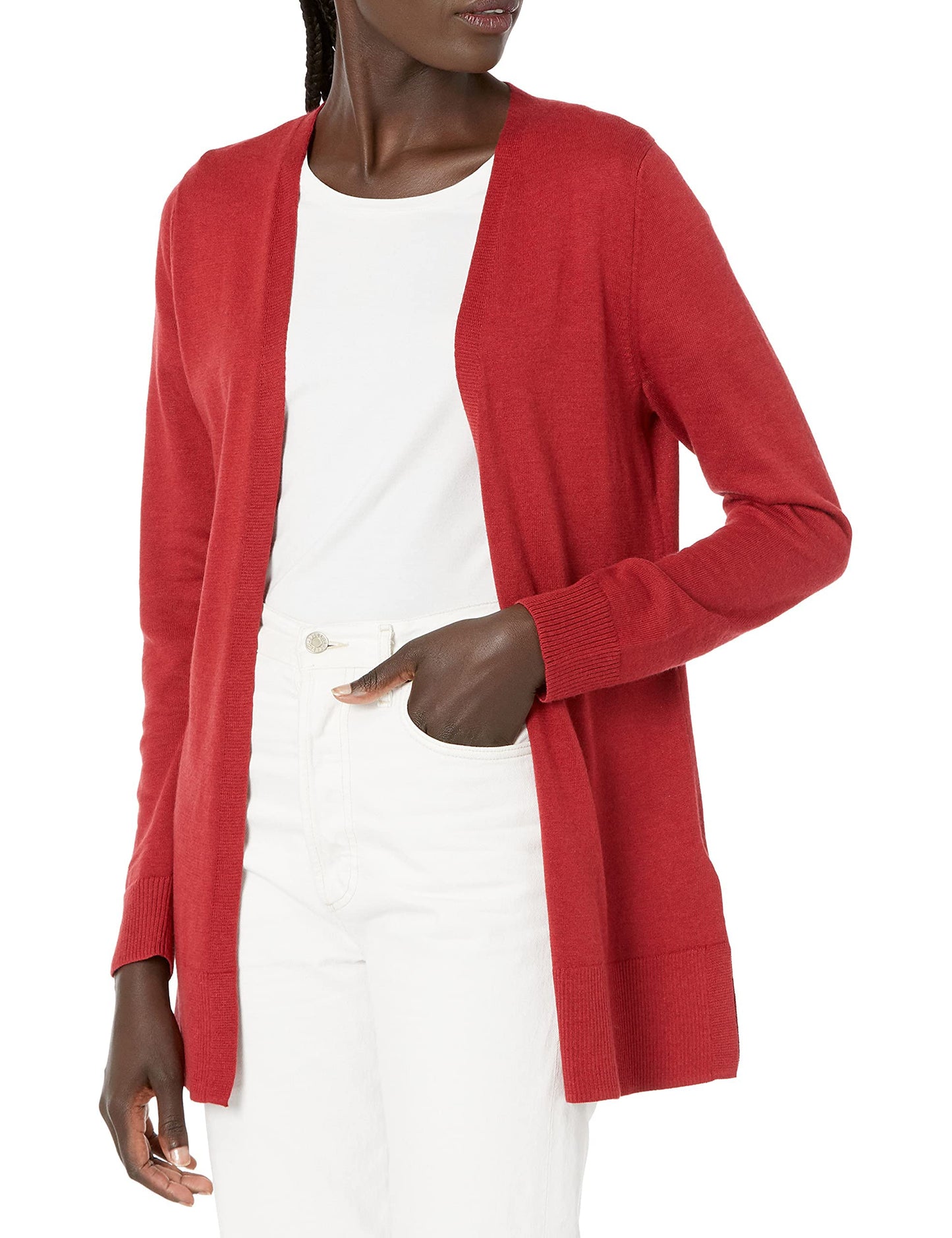 Amazon Essentials Women's Lightweight Long Sleeve Open-Front Cardigan Sweater (Available in Plus Size)