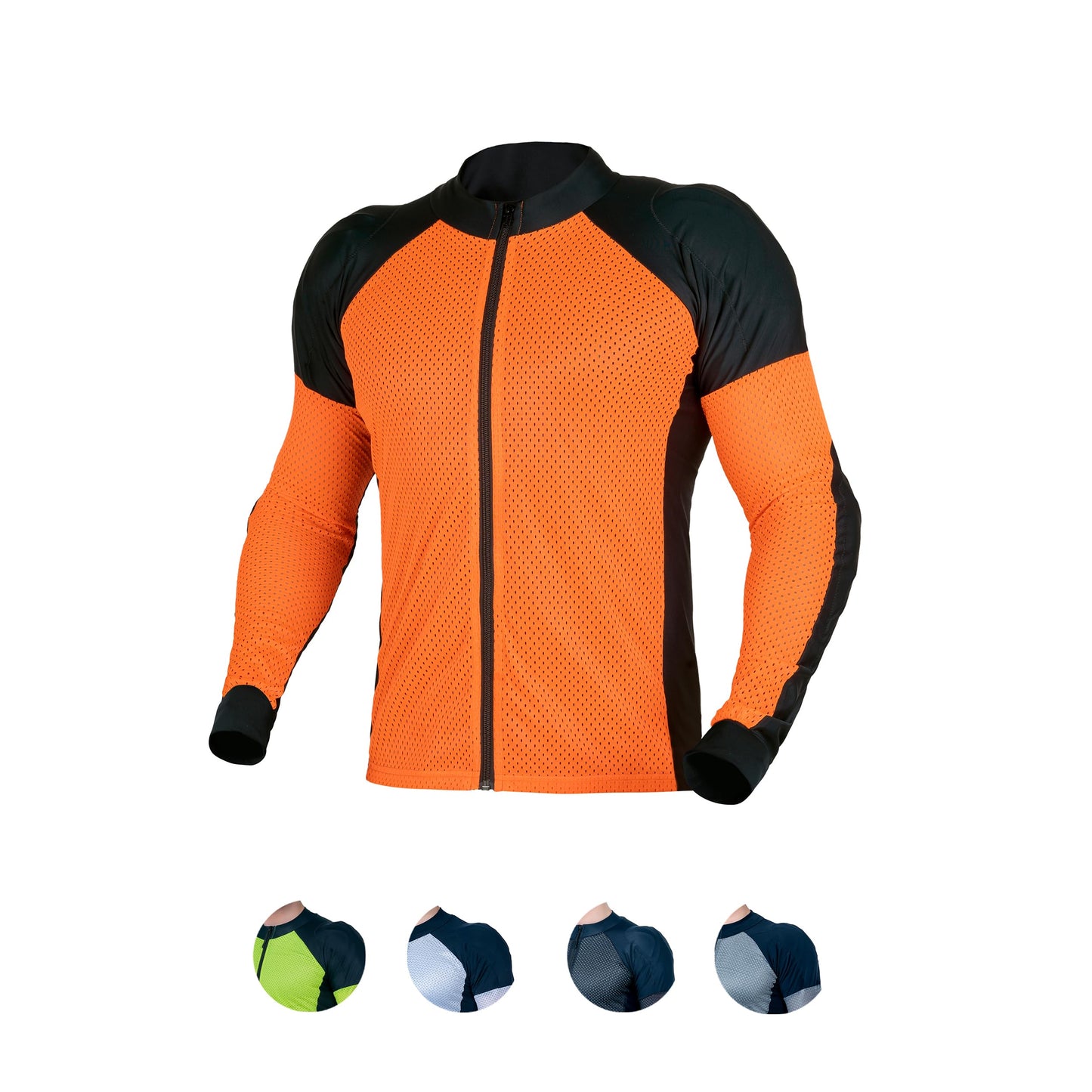WICKED STOCK Mesh Armored Motorcycle Shirt - CE Level 2 Unisex Motorcycle Protective Shirt for Summer with Removable Padding
