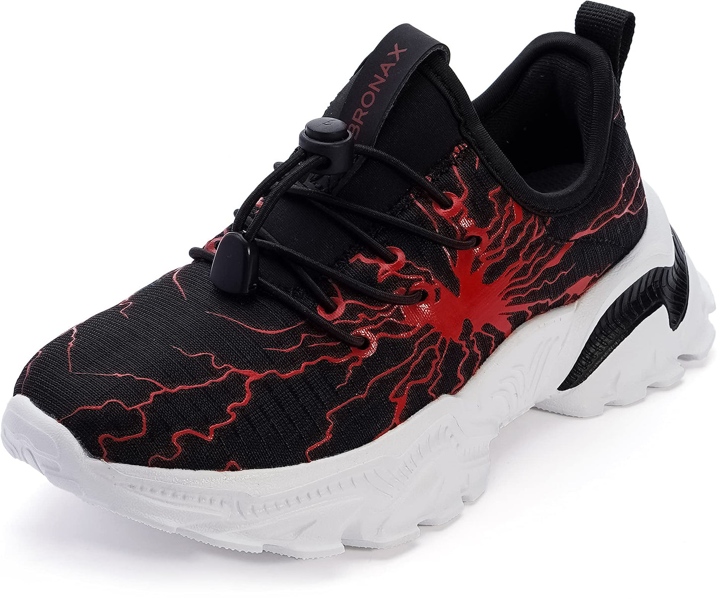 BRONAX Little/Big Boys Comfortable Graffiti Personality Tennis Shoes