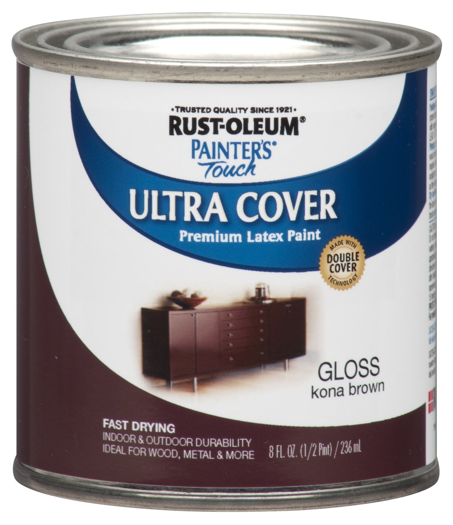 Rust-Oleum 1976502 Painter's Touch Latex Paint, Flat Black 32 Fl Oz, 1 Quarts, (Pack of 1)