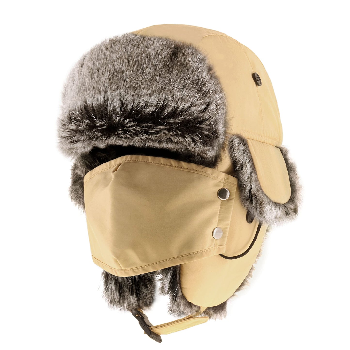 CHOK.LIDS Waterproof Winter Trappers Unisex Premium Strength Ushanka Ear Flap Chin Strap Cold Weather Outdoor