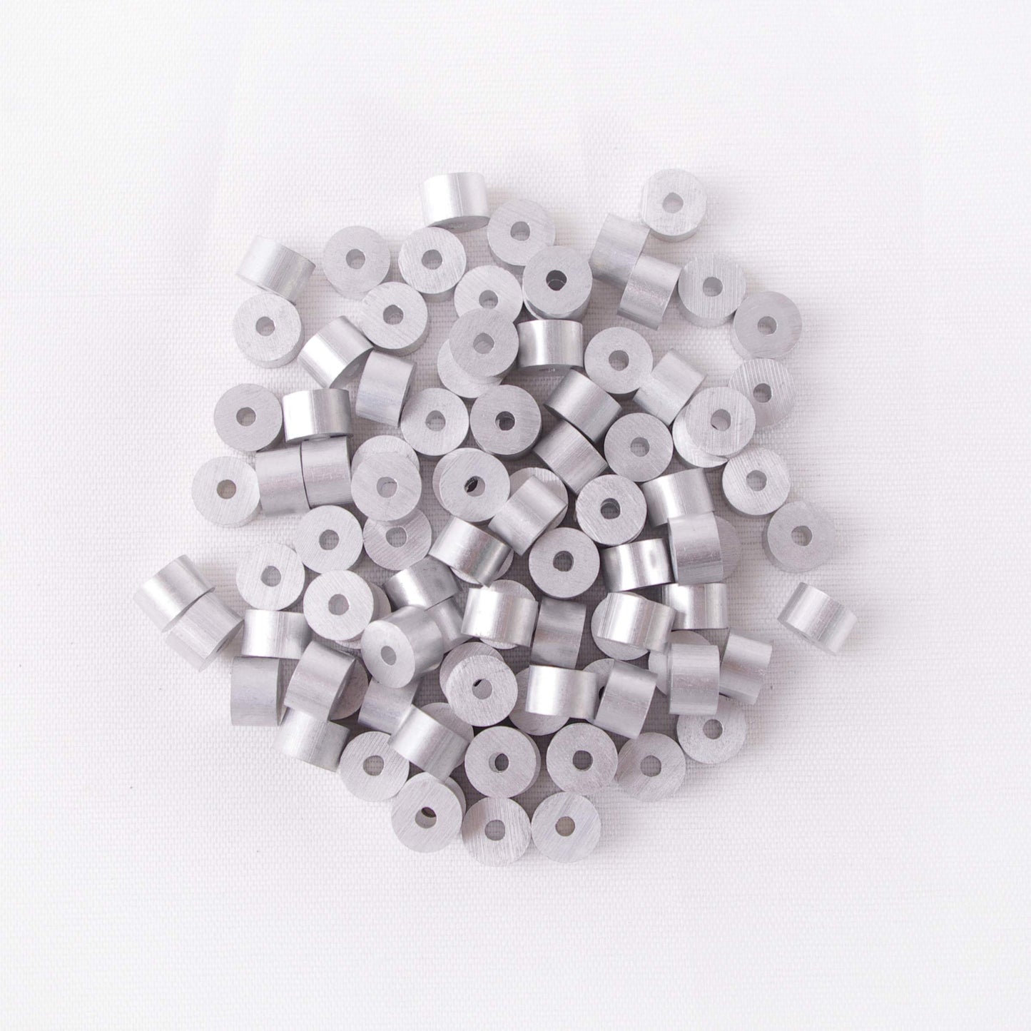 Wire Rope Stop Sleeve, for Wire Rope Dia. 1/16", Aluminum Alloy, PK 100