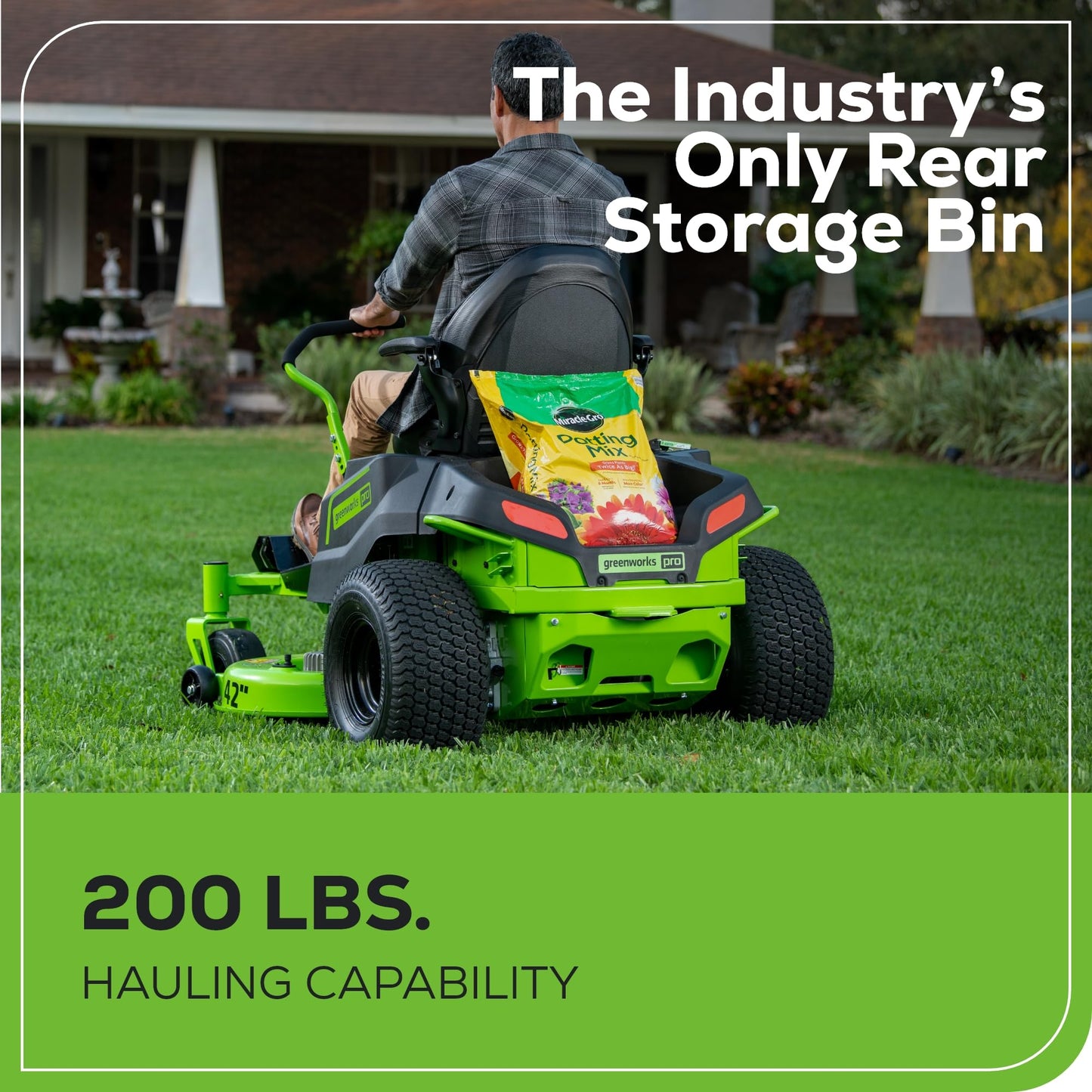 Greenworks 60V 21” Cordless (Push) Lawn Mower (LED Lights + Aluminum Handles), 5.0Ah Battery and Rapid Charger