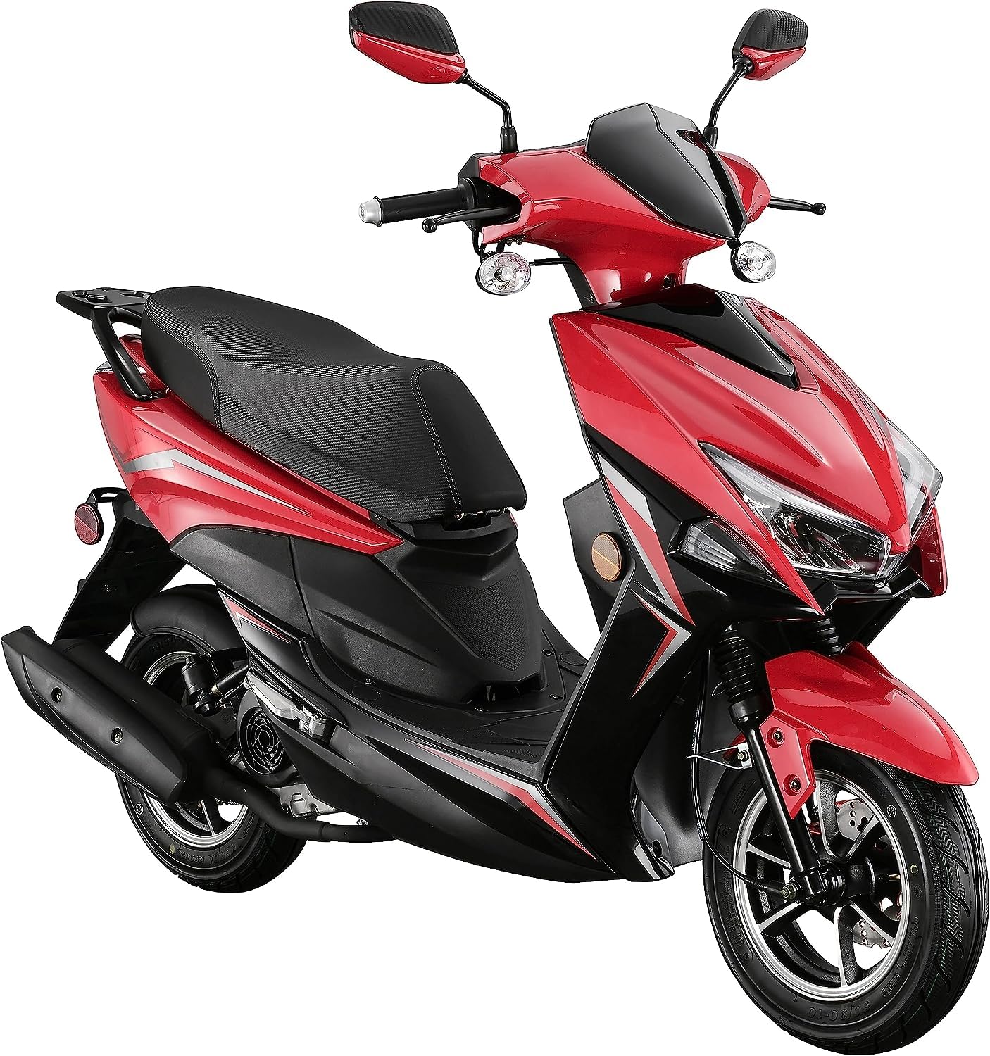 HHH X18 Upgraded 150cc Scooter Moped Street Gas Fully Automatic Scooter 150cc Moped for Adult and Youth Upgraded 10" Aluminum Wheels (Blue Color)