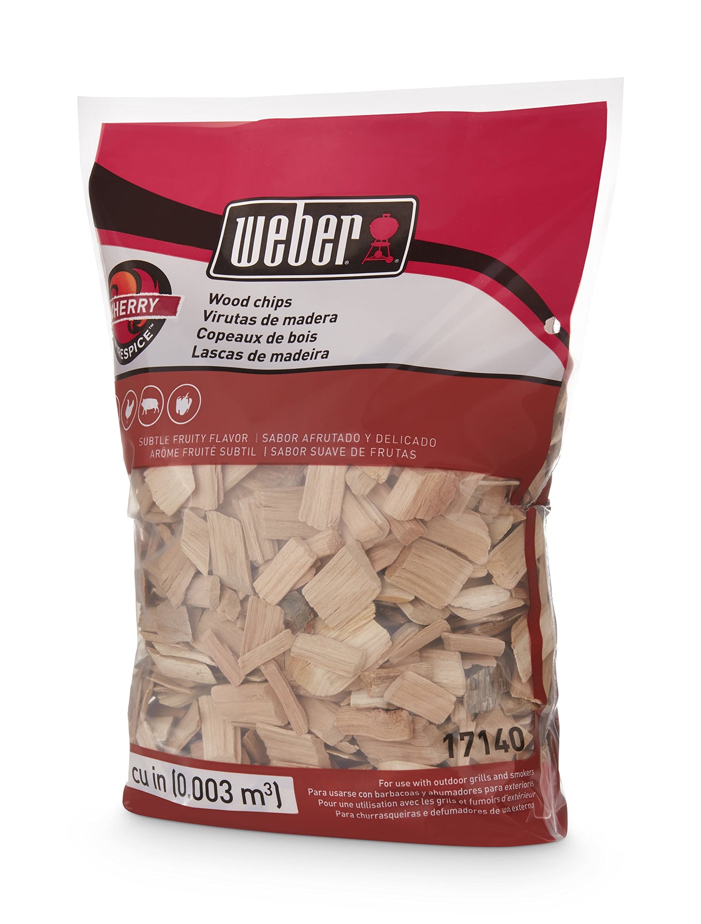 Weber Apple Wood Chips, for Grilling and Smoking, 192 Cu. in