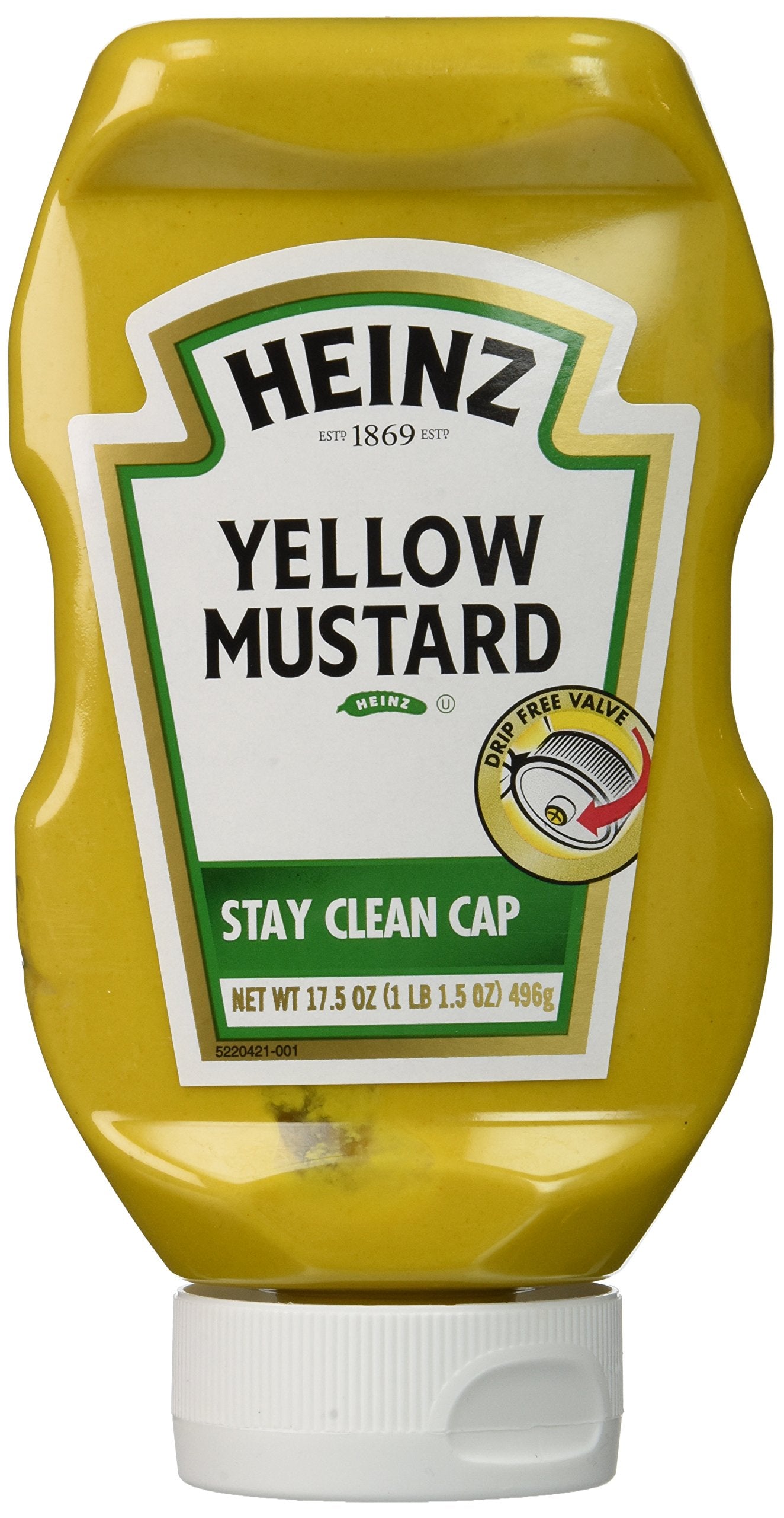 Heinz Yellow Mustard, 20 oz Bottle