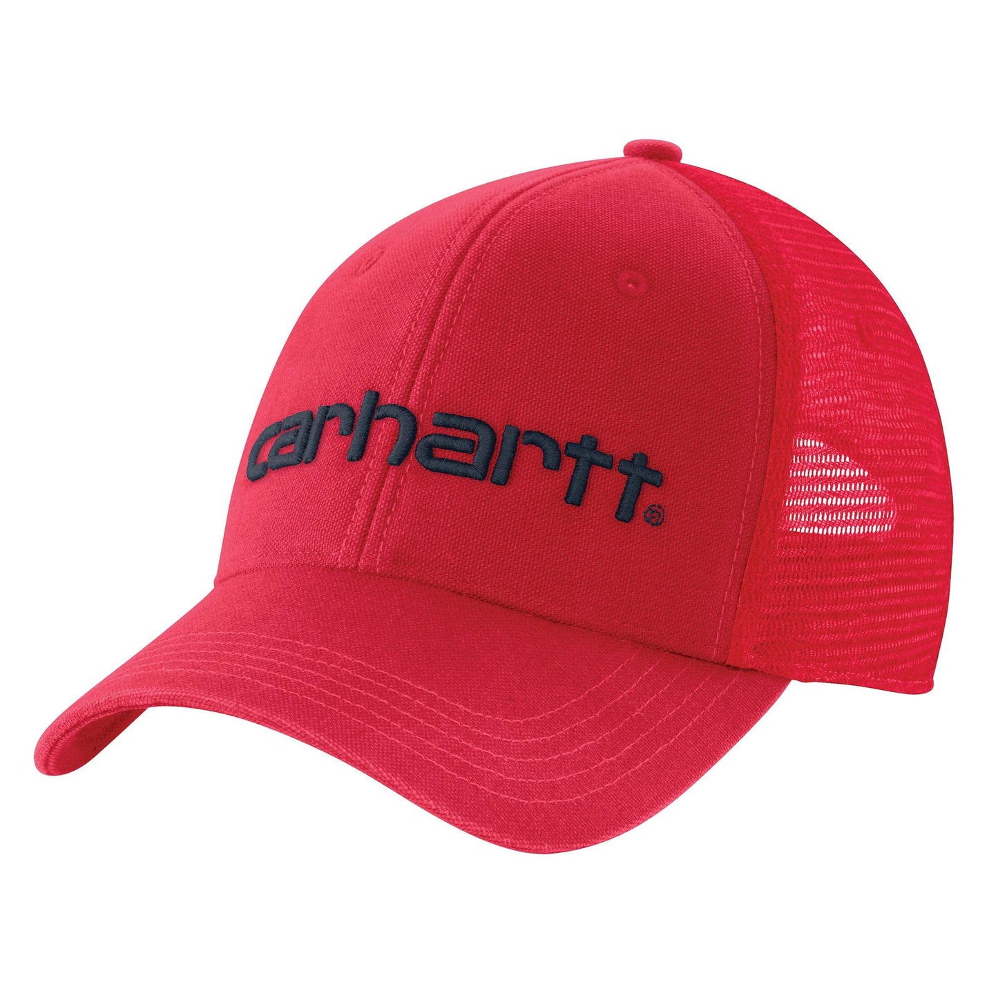 Carhartt Men's Canvas Mesh-Back Logo Graphic Cap