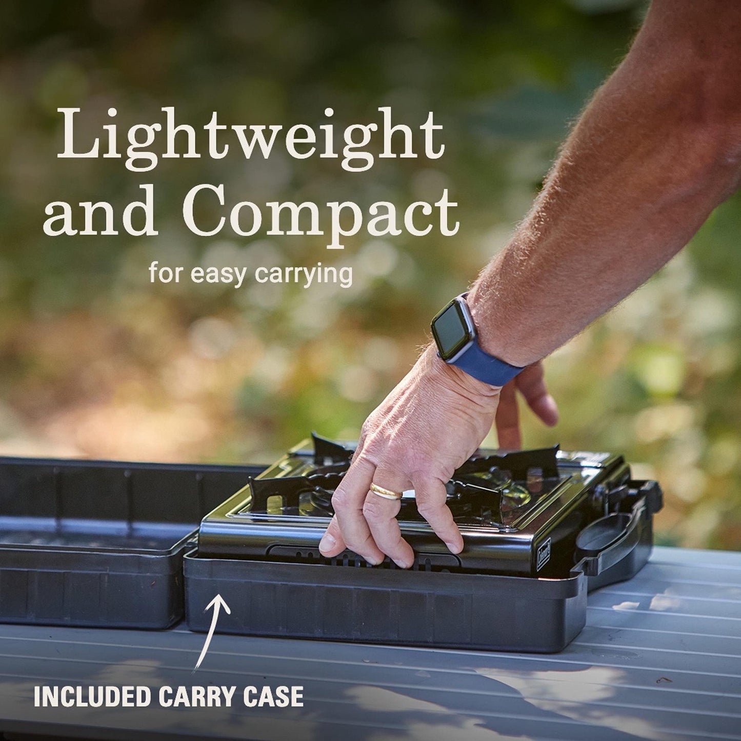 Coleman Classic 1-Burner Butane Stove, Portable Camping Cooktop with Carry Case & InstaStart Ignition, Adjustable Burner with 7650 BTUs of Power