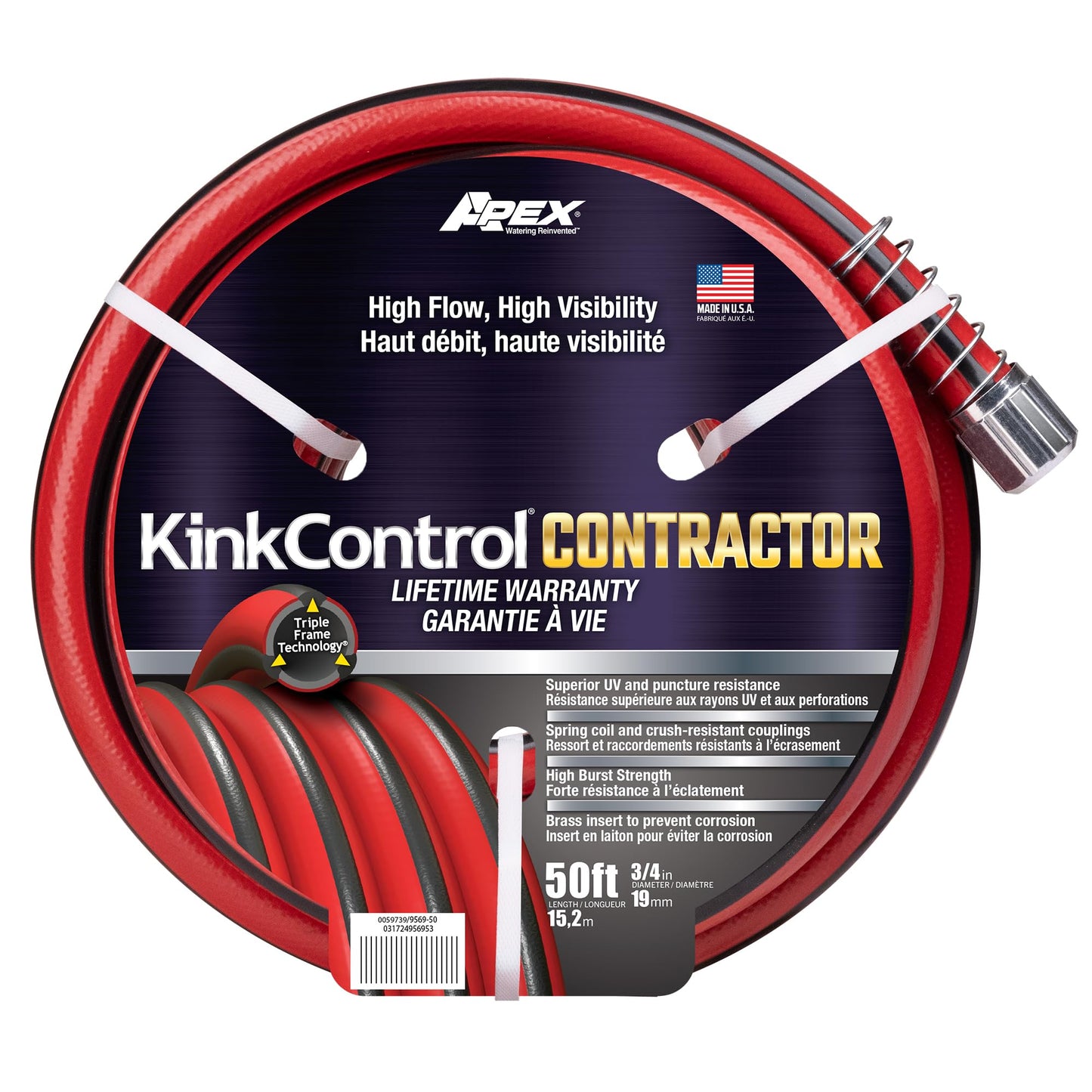 Kink Control Plus 8567-50 Garden Hose, 5/8 in. x 50 ft
