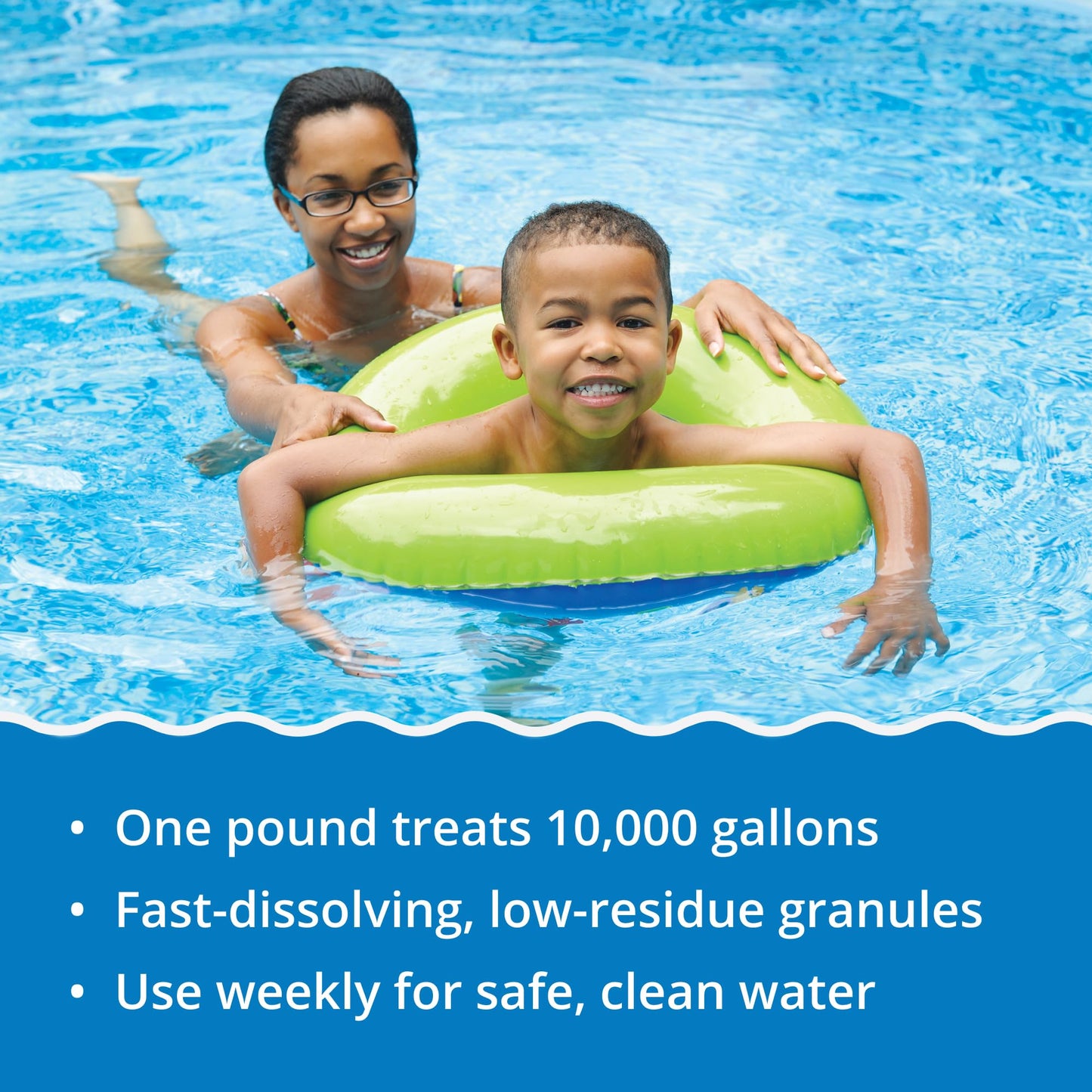 In The Swim Pool Shock – 68% Cal-Hypo Granular Sanitizer for Crystal Clear Water – Defends Against Bacteria, Algae, and Microorganisms - 24 X 1 Pound