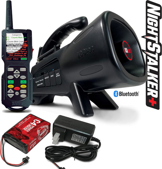 Icotec Night Stalker+ Professional Predator Call with Bluetooth and C4 Rechargeable Lithium Battery