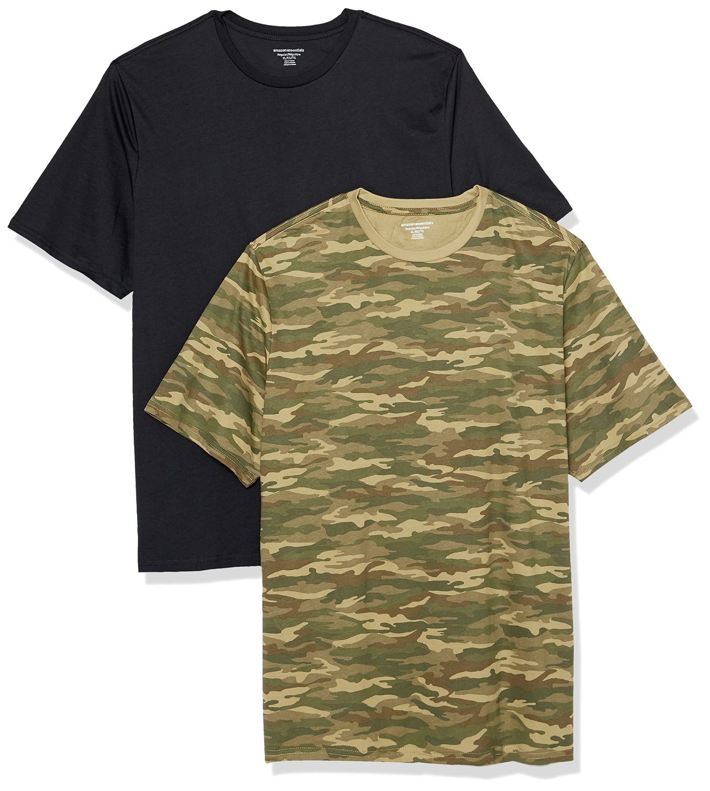 Amazon Essentials Men's Cotton Regular-Fit Short-Sleeve Crewneck T-Shirt