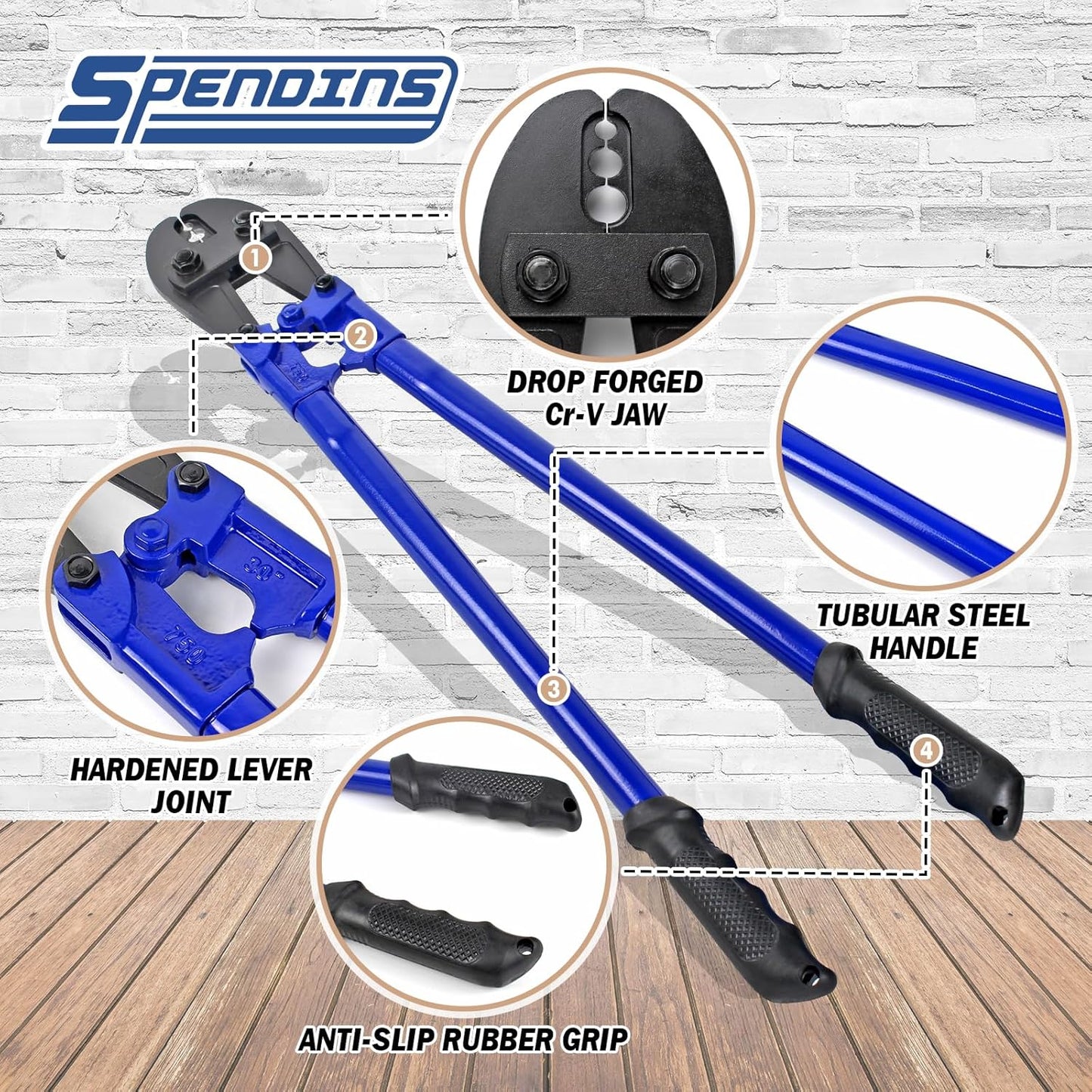 31.8 Inch Hand Swaging Tool, Wire Rope Crimping Tool for 5/32",1/4",5/16" Wires, Heavy Duty Swager Crimper w/Ergonomic Handle Design, for Copper Aluminum Oval Sleeves and Stop Sleeves