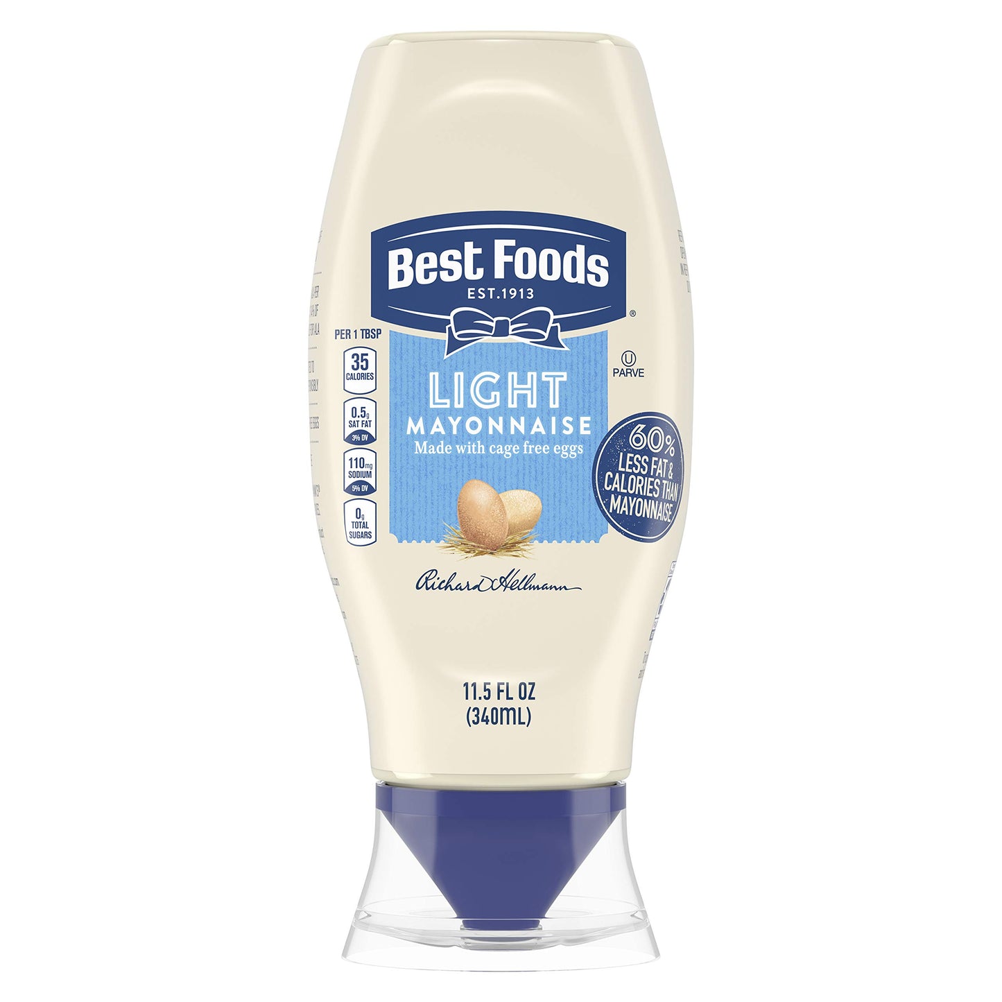 Best Foods Real Mayonnaise Squeeze Bottle For a Creamy Sandwich Spread or Condiment Made With Cage-Free Eggs 20 oz