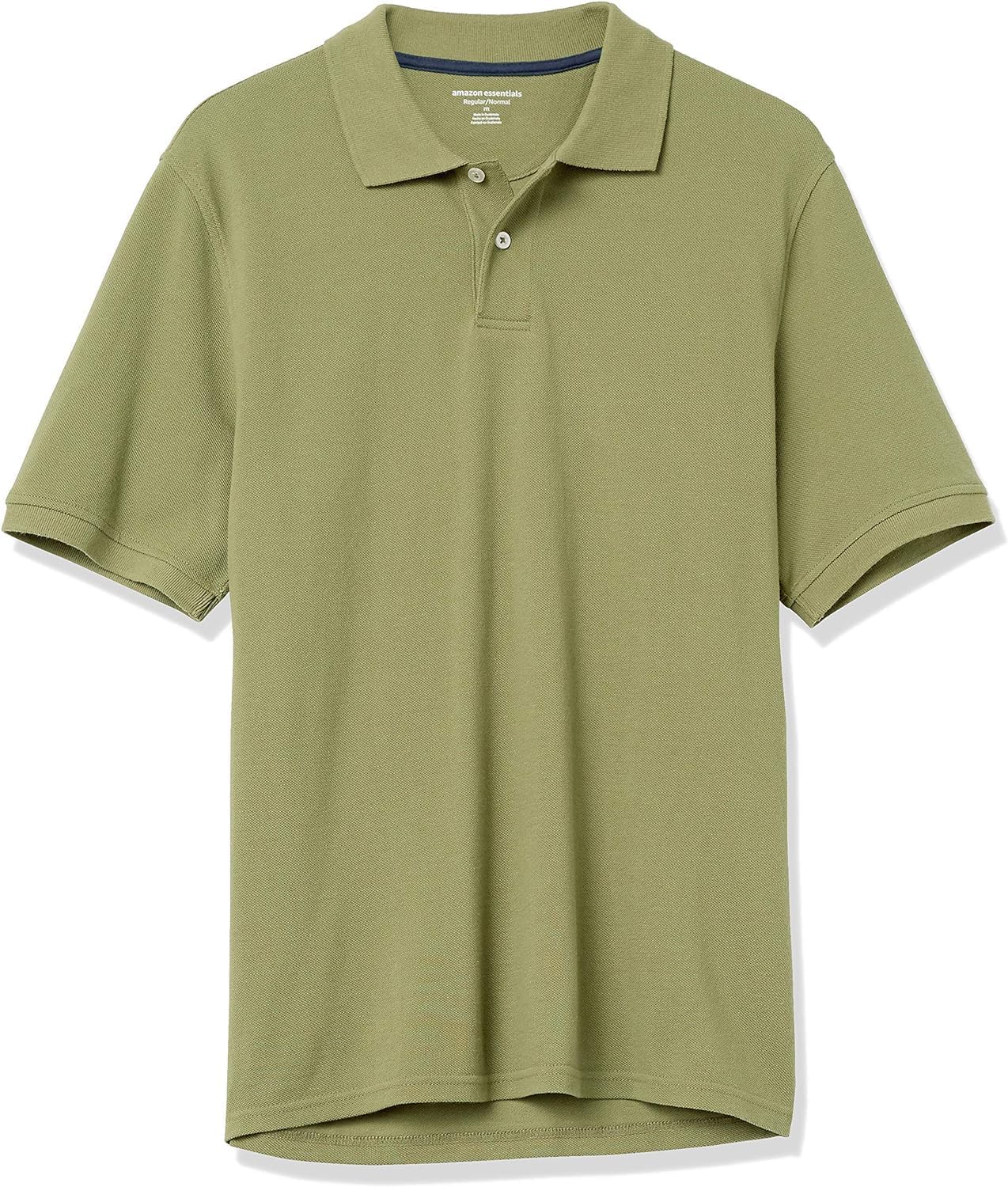 Amazon Essentials Men's Regular-Fit Short Sleeve Cotton Pique Polo Shirt (Available in Big & Tall)