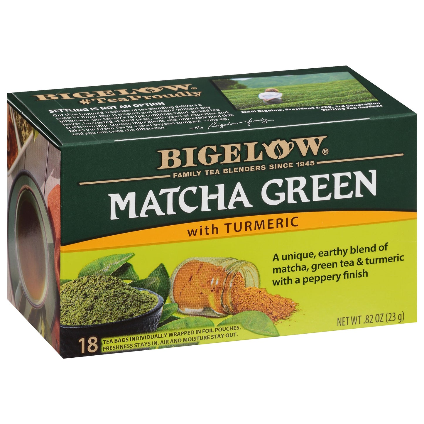 Bigelow Tea Green Tea Variety Pack, Classic Green Tea, Lemon, Pomegranate, Mint, Peach and Constant Comment Flavors, 20 Count Box (Pack of 6), 120 Total Tea Bags