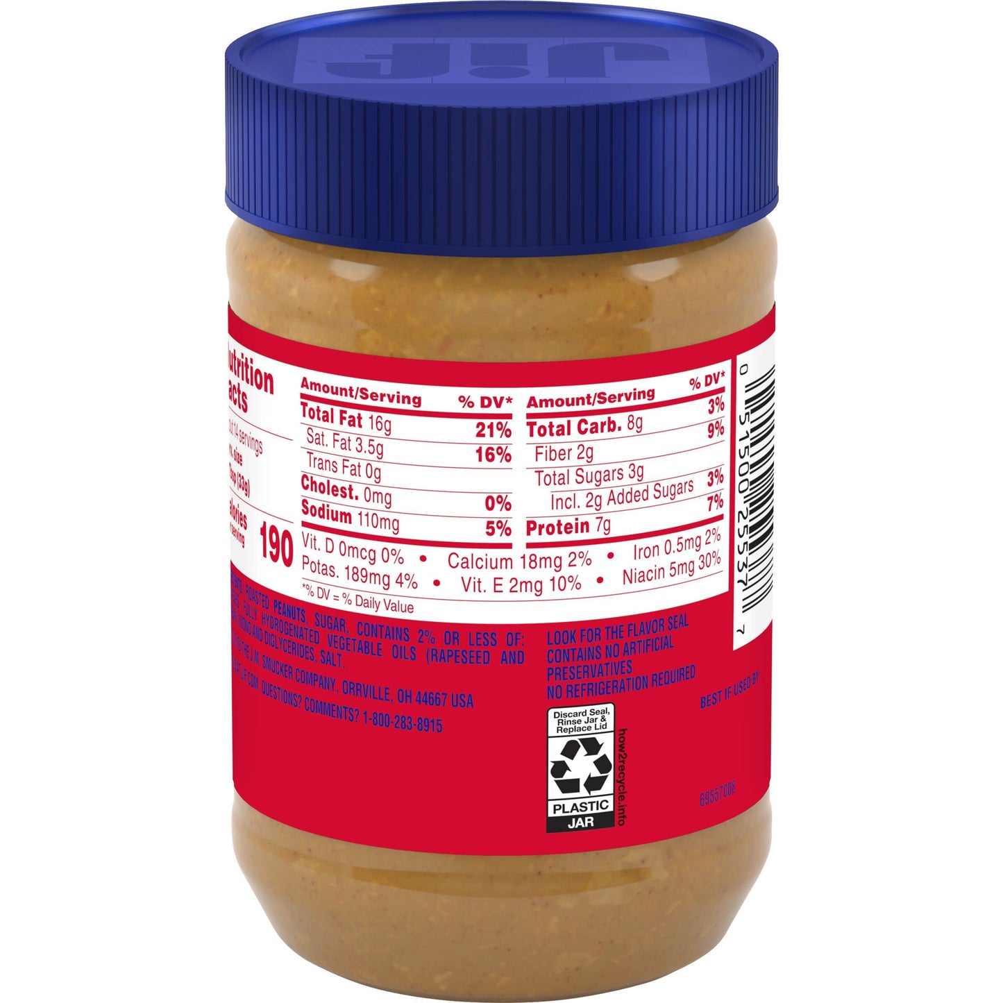 Jif Creamy Peanut Butter, 16 Ounces (Pack of 3)