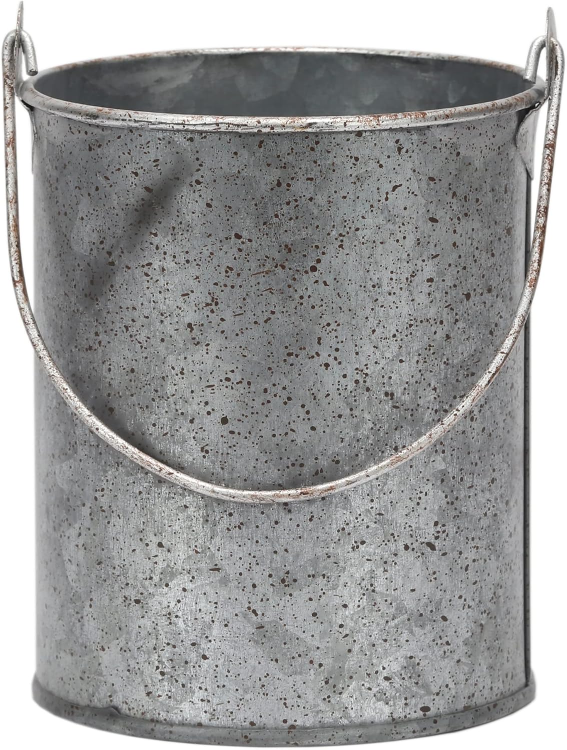 Open Road Brands Lakeside Bait and Tackle Metal Bucket - Decorative Fishing Pail for Pencils, TV Remotes or Tools