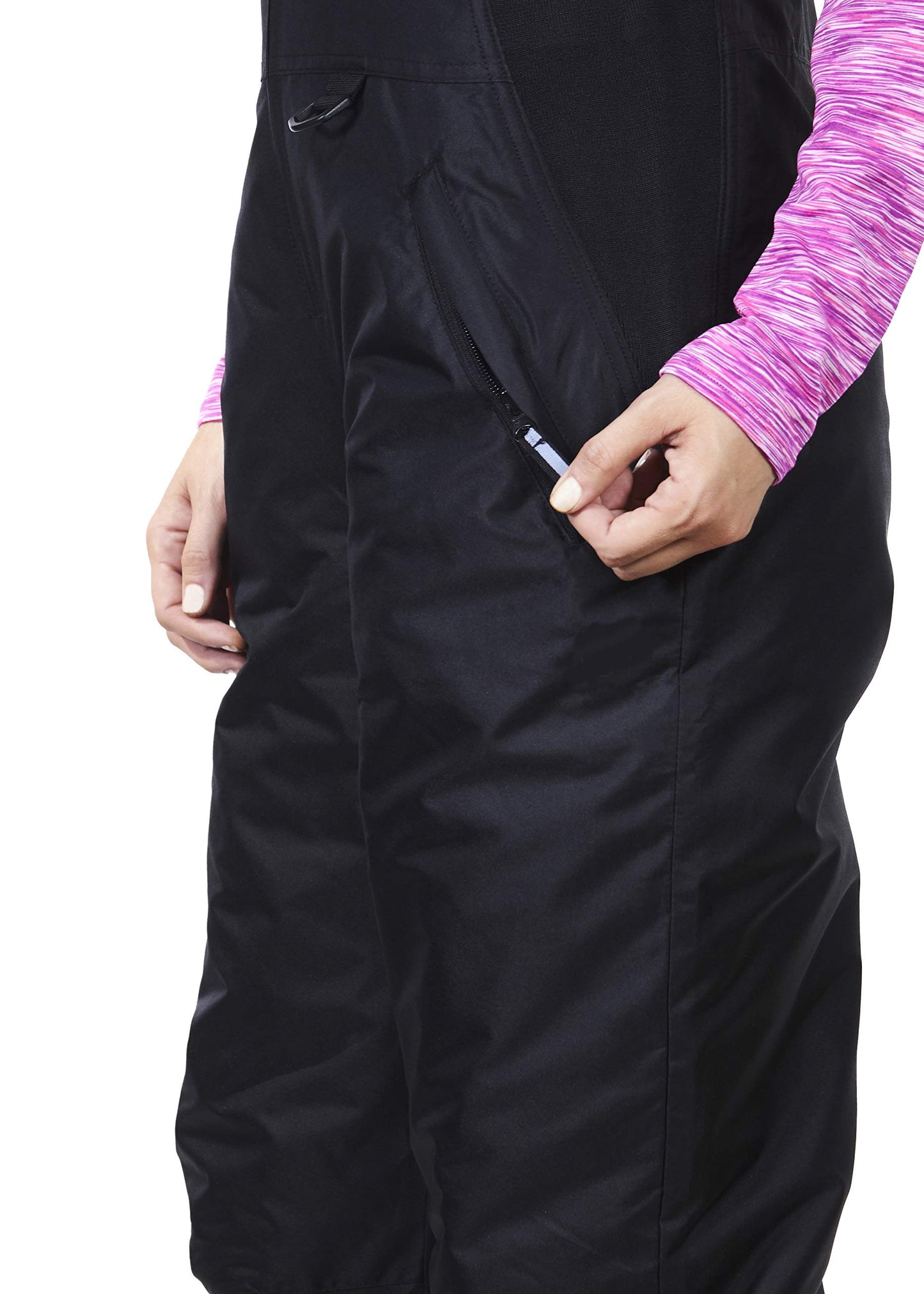 Arctic Quest Womens Ski Snow Bibs Pants Insulated Water Resistant Overalls Snowboarding Winter Waterproof Pants Women