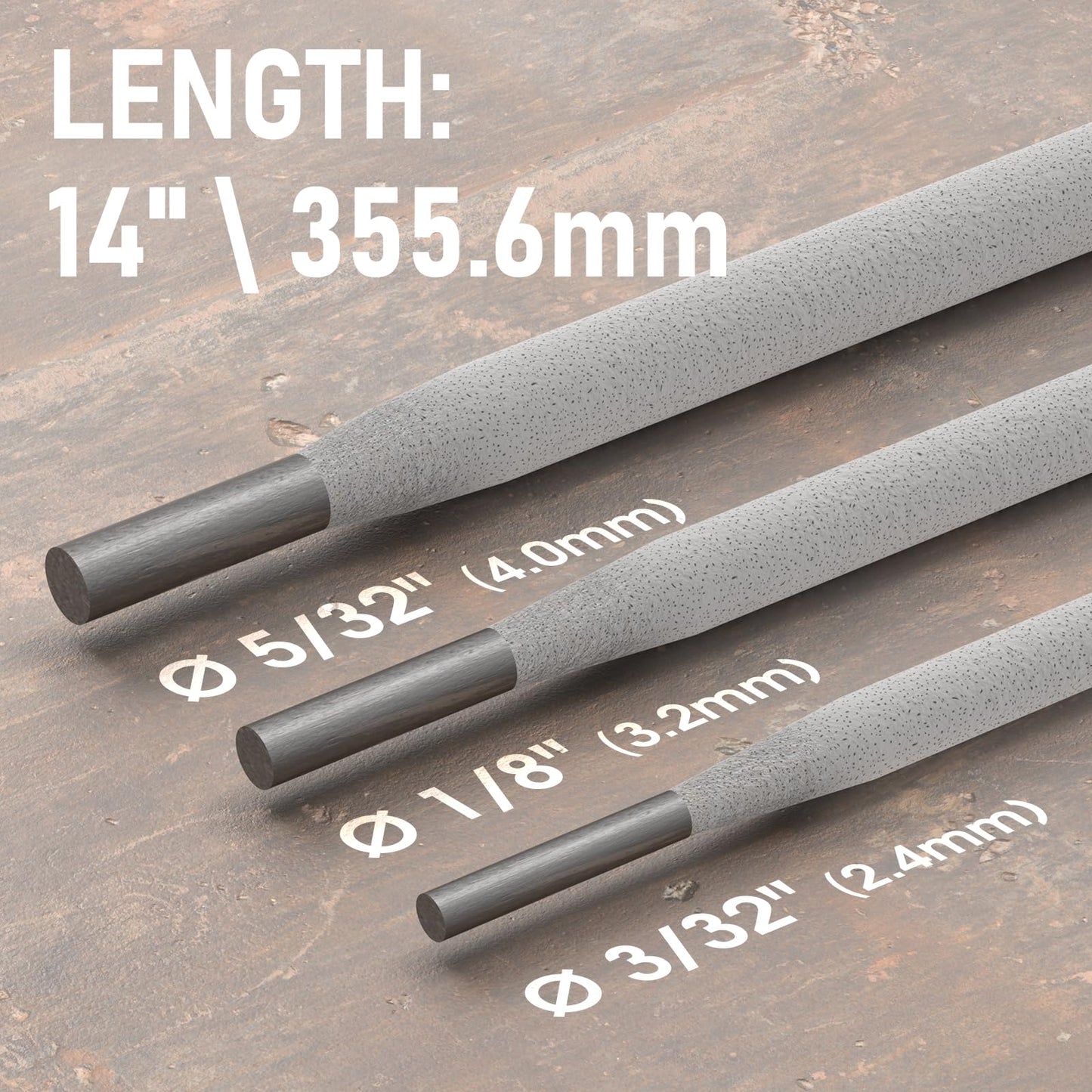 YESWELDER E6013 1/8'' 10LB Welding Rod Carbon Steel Stick Electrodes