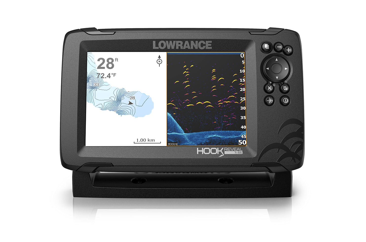 Lowrance HOOK Reveal 5", 7" and 9" Fish Finders with Transducers