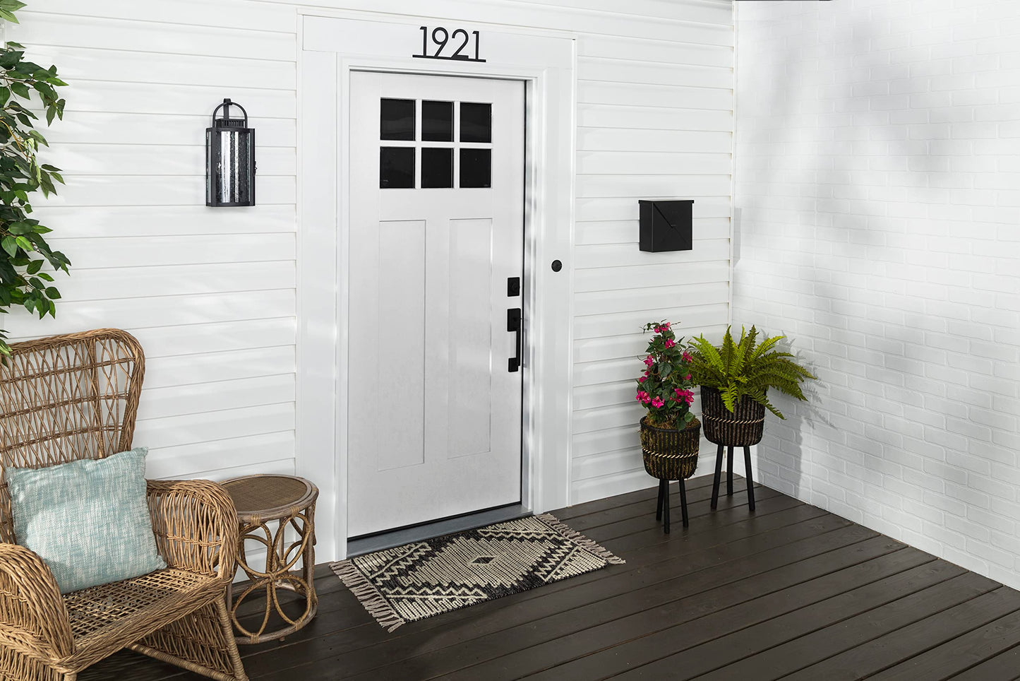 Rust-Oleum 369383 Advanced Dry Door & Trim Paint, Quart, Satin Black