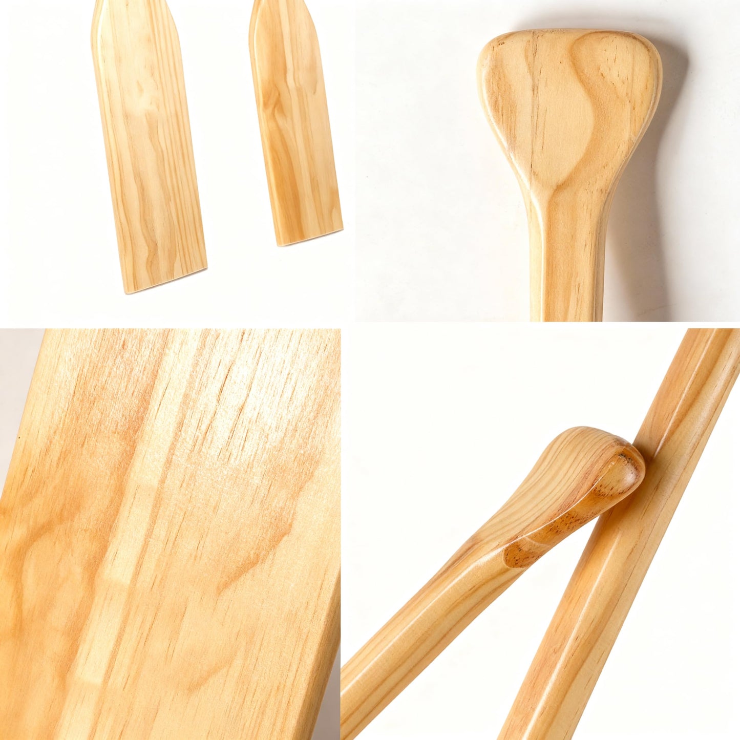48 Inch Canoe Paddles, Pine Wood, Suitable for Kayaking/Fishing/Rowing/DIY Home Decoration Gifts （2 Pcs ） (48Inch)
