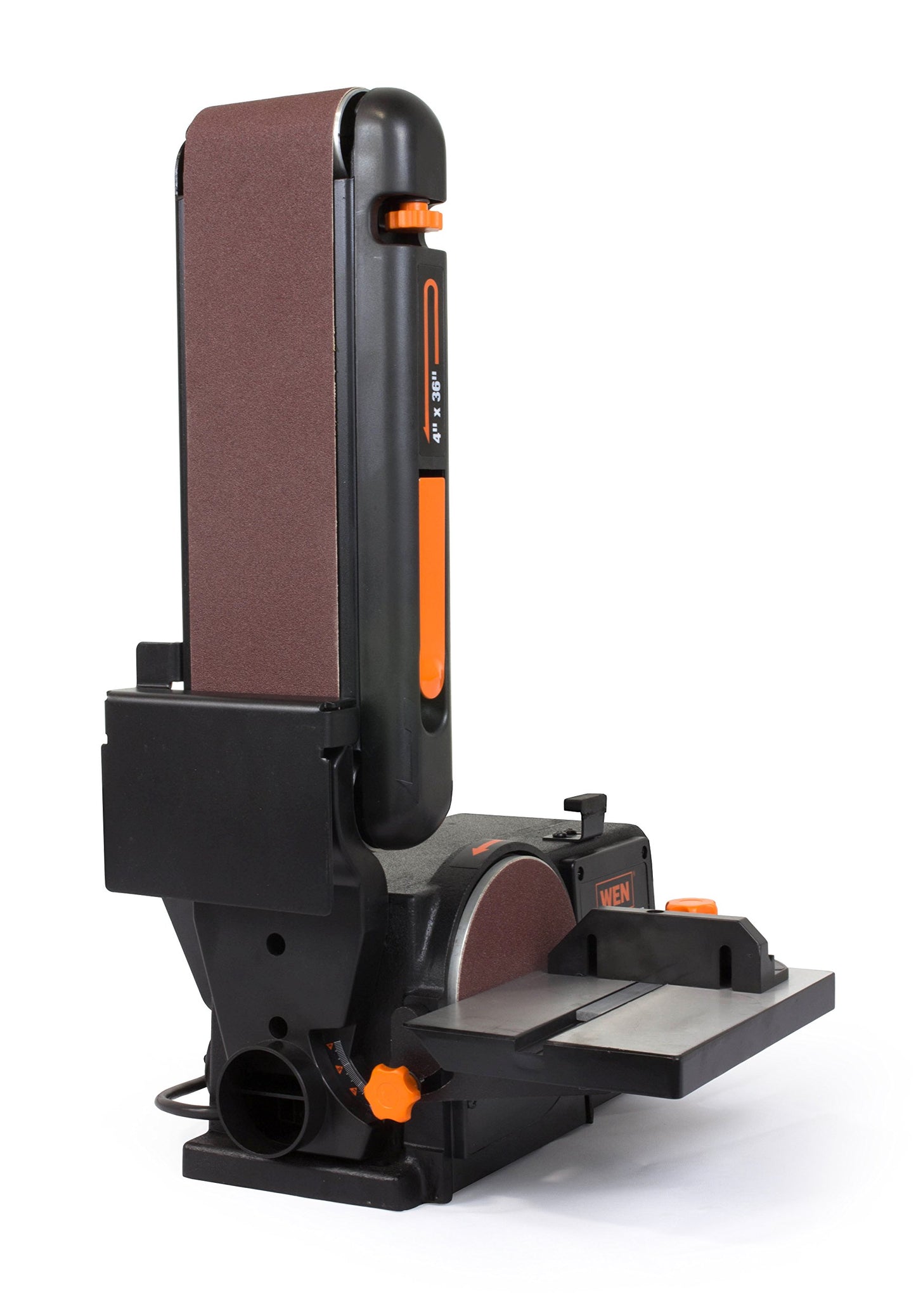 WEN Benchtop Belt and Disc Sander with 4 x 36 in. Belt, 6 in. Disc and Cast Iron Base (6502T)