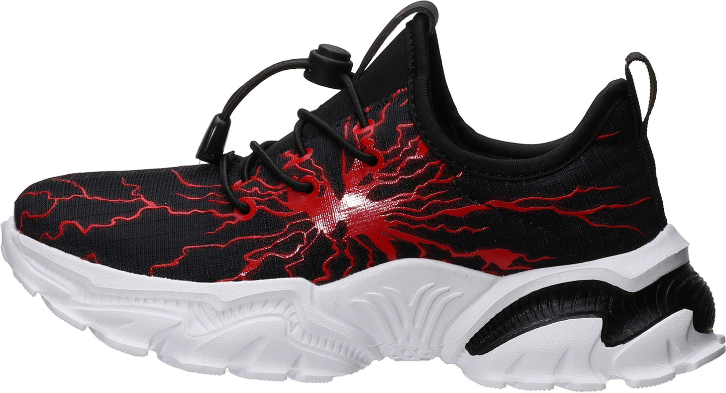 BRONAX Little/Big Boys Comfortable Graffiti Personality Tennis Shoes