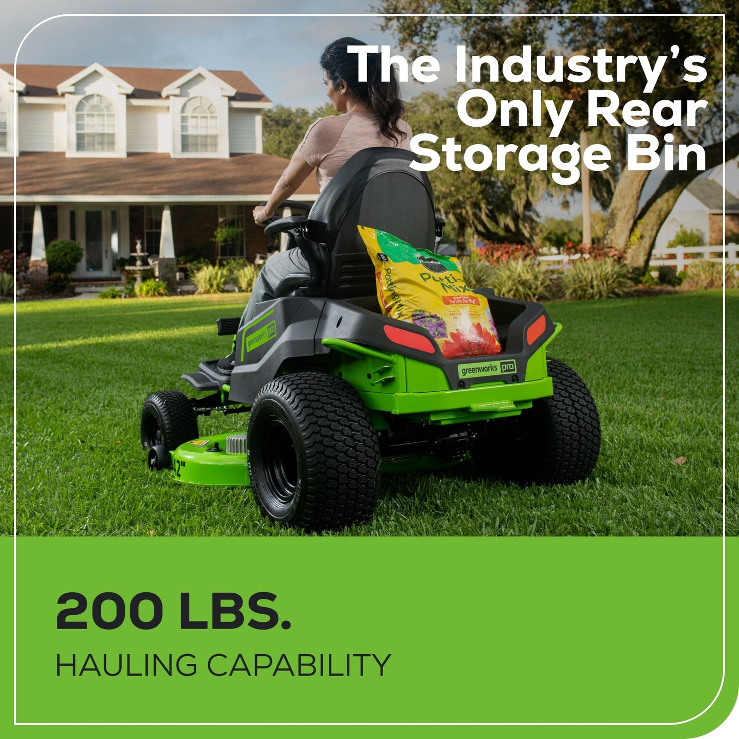 Greenworks 60V 21” Cordless (Push) Lawn Mower (LED Lights + Aluminum Handles), 5.0Ah Battery and Rapid Charger