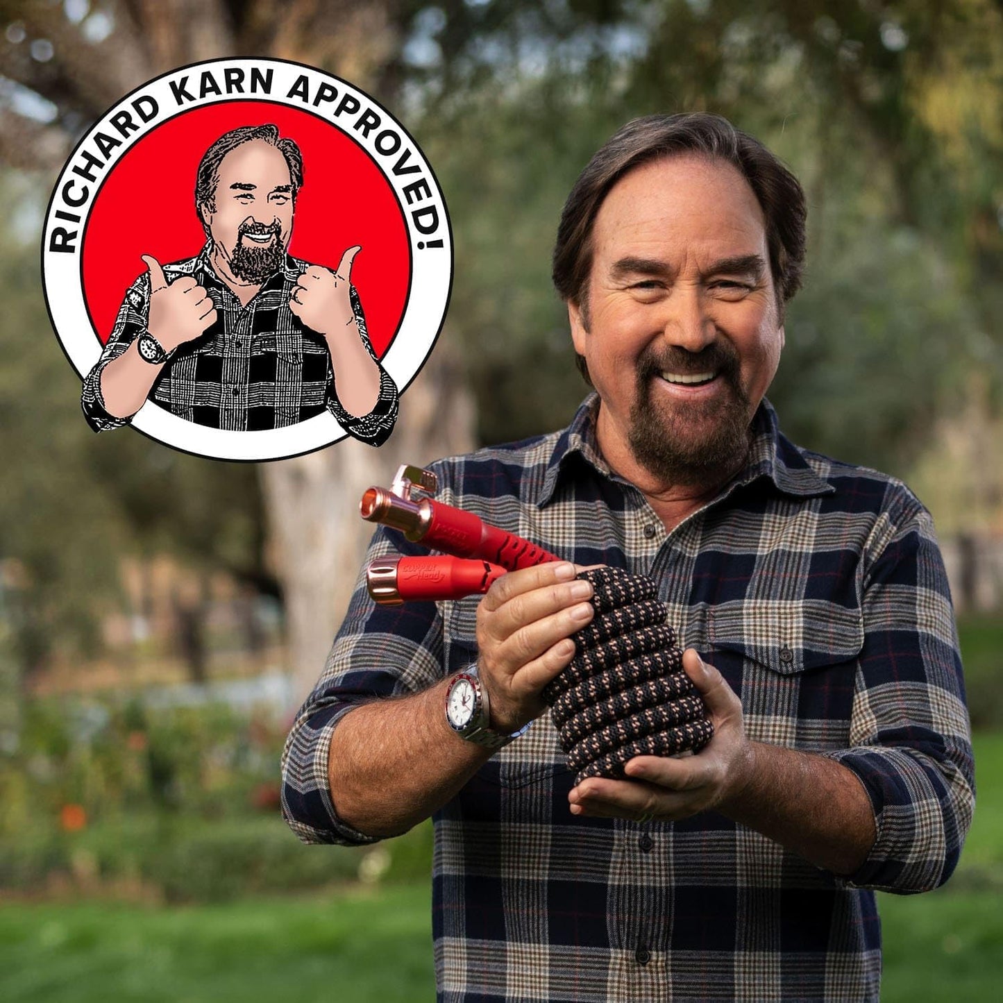 Pocket Hose Copper Head w/New Pocket Pivot Expandable Garden Hose 50 FT, AS-SEEN-ON-TV, Swivels 360°, Advanced Tri-Tex Tubing & Force Field Jacket, 3X Stronger, Lead-Free, No-Kink, Anti-Burst w/APT